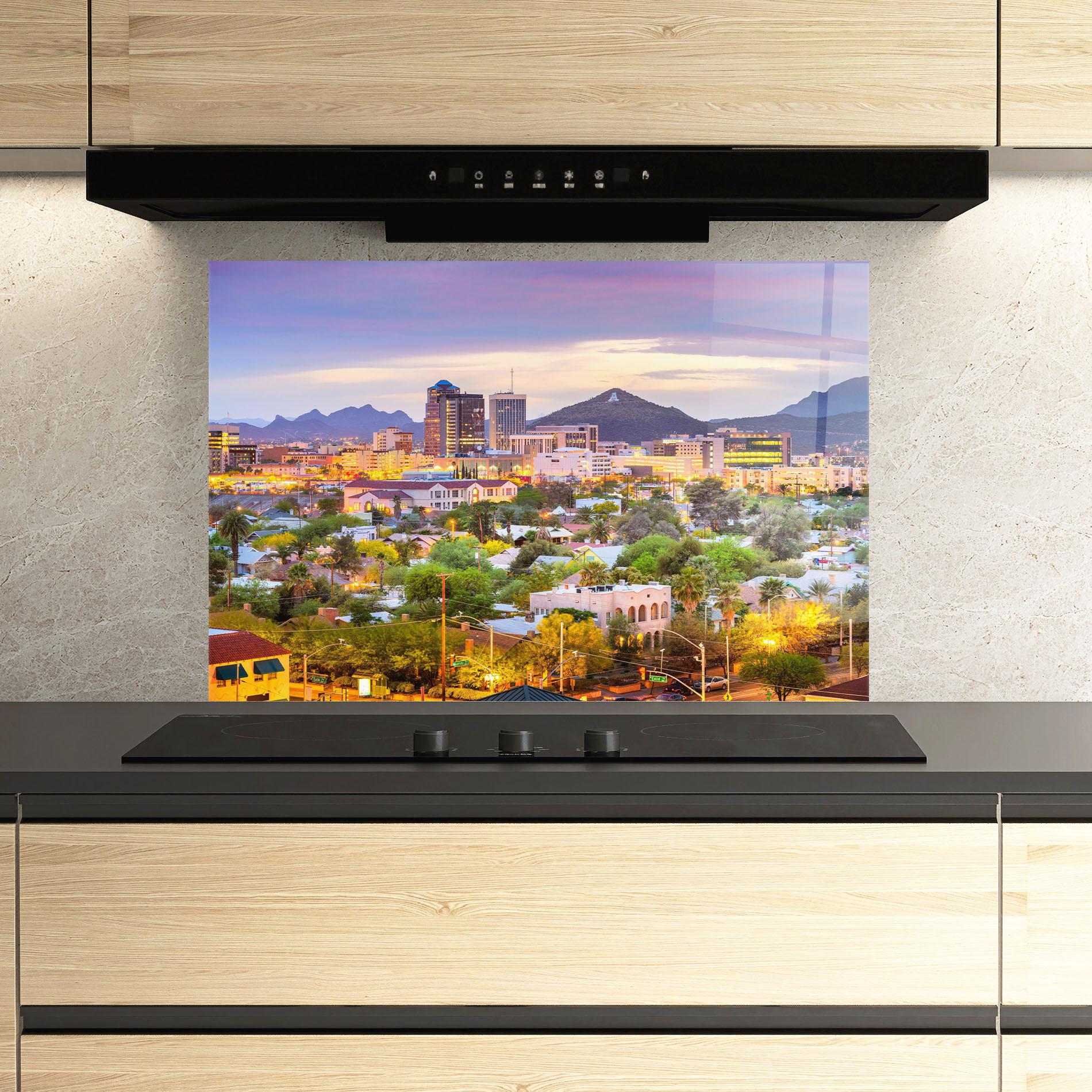 Konyhai üveg hátfal Tucson Arizona mockup 3