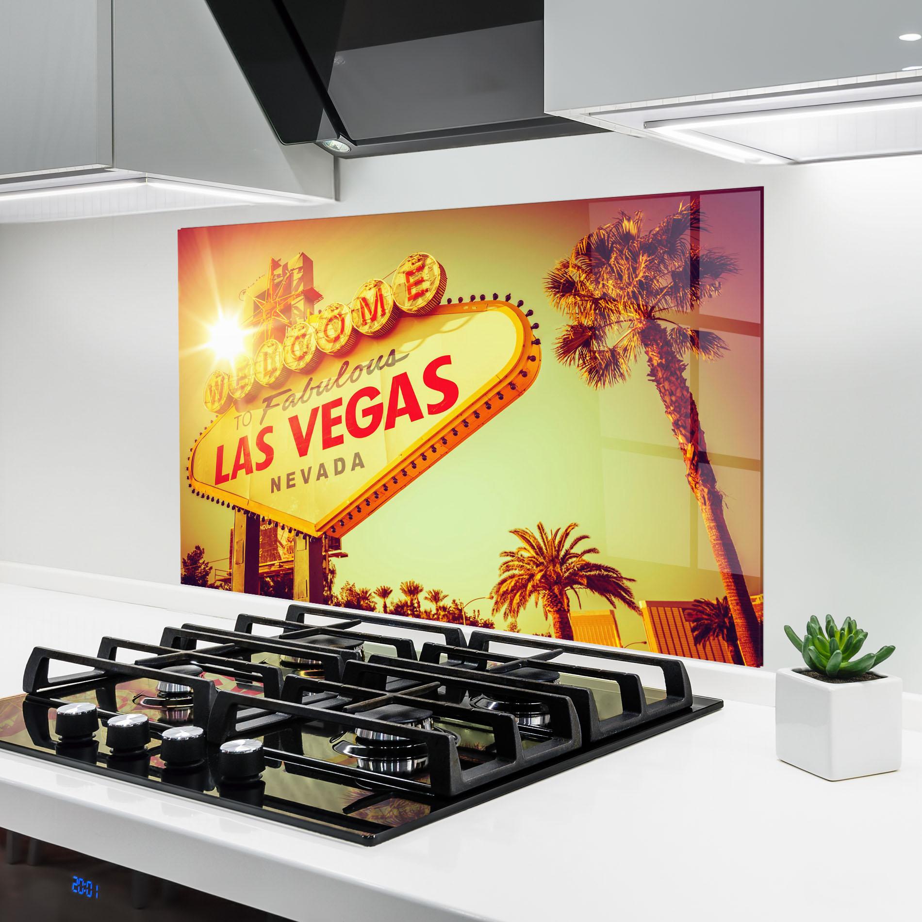 Konyhai üveg hátfal Las Vegas Nevada mockup 6