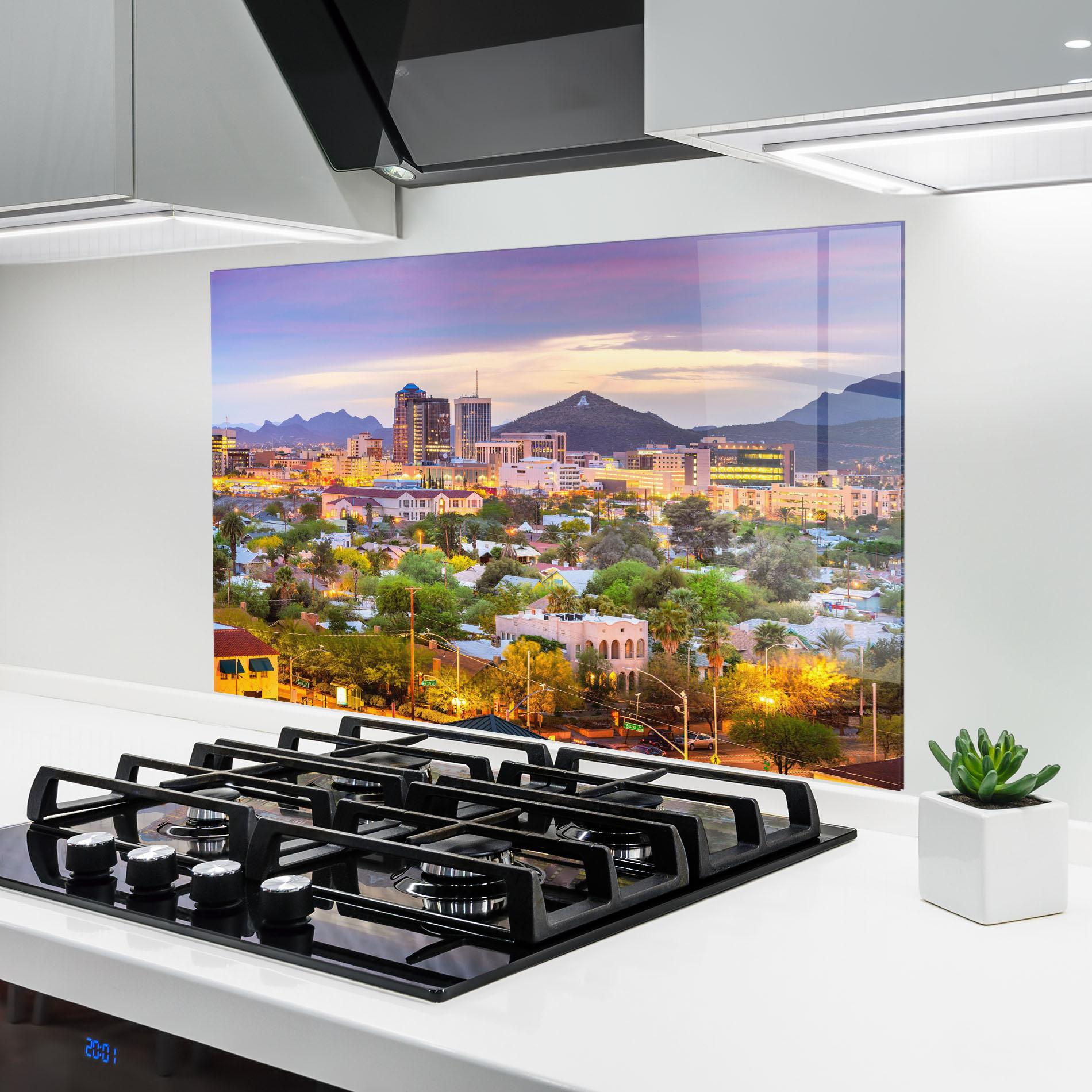 Konyhai üveg hátfal Tucson Arizona mockup 6