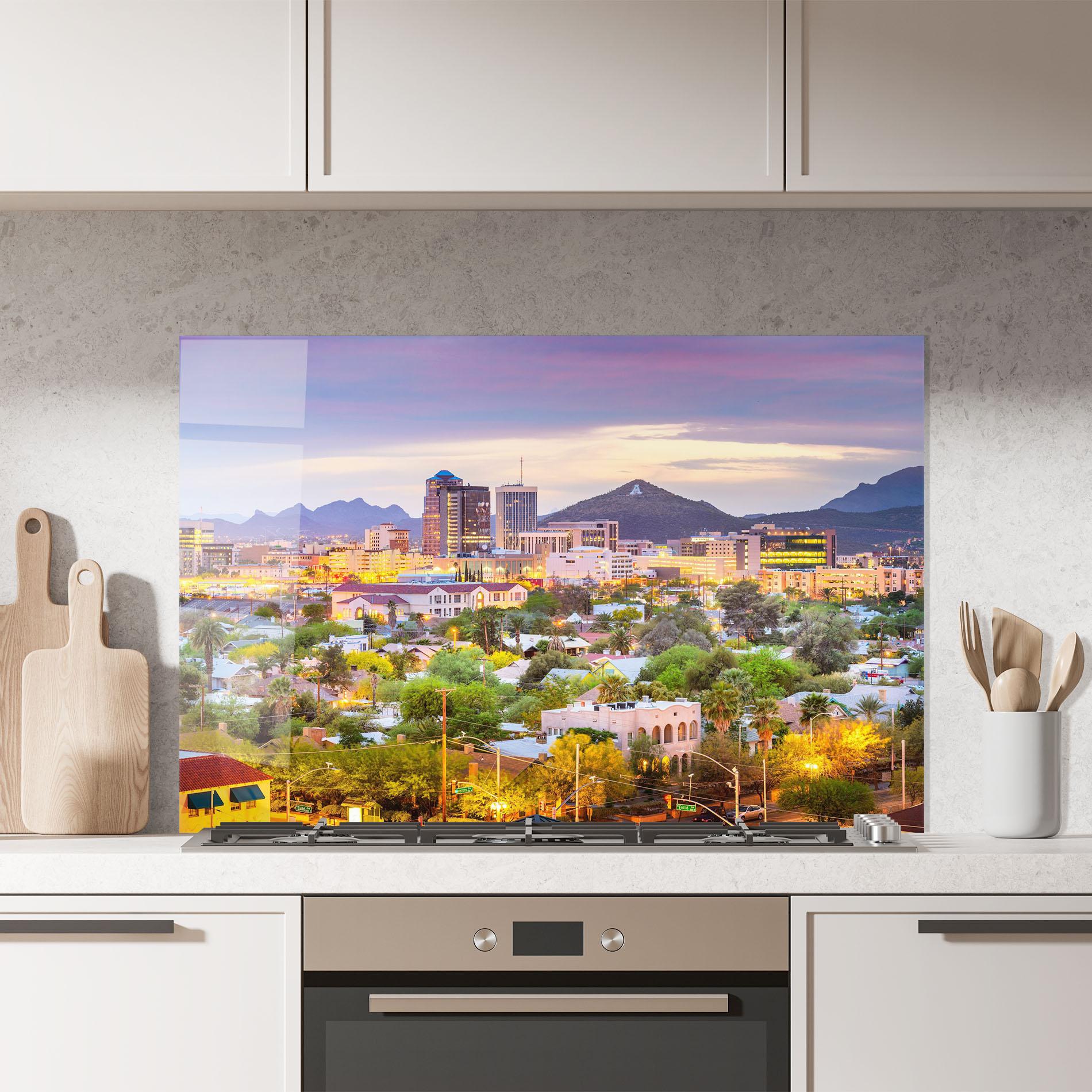 Konyhai üveg hátfal Tucson Arizona mockup 7