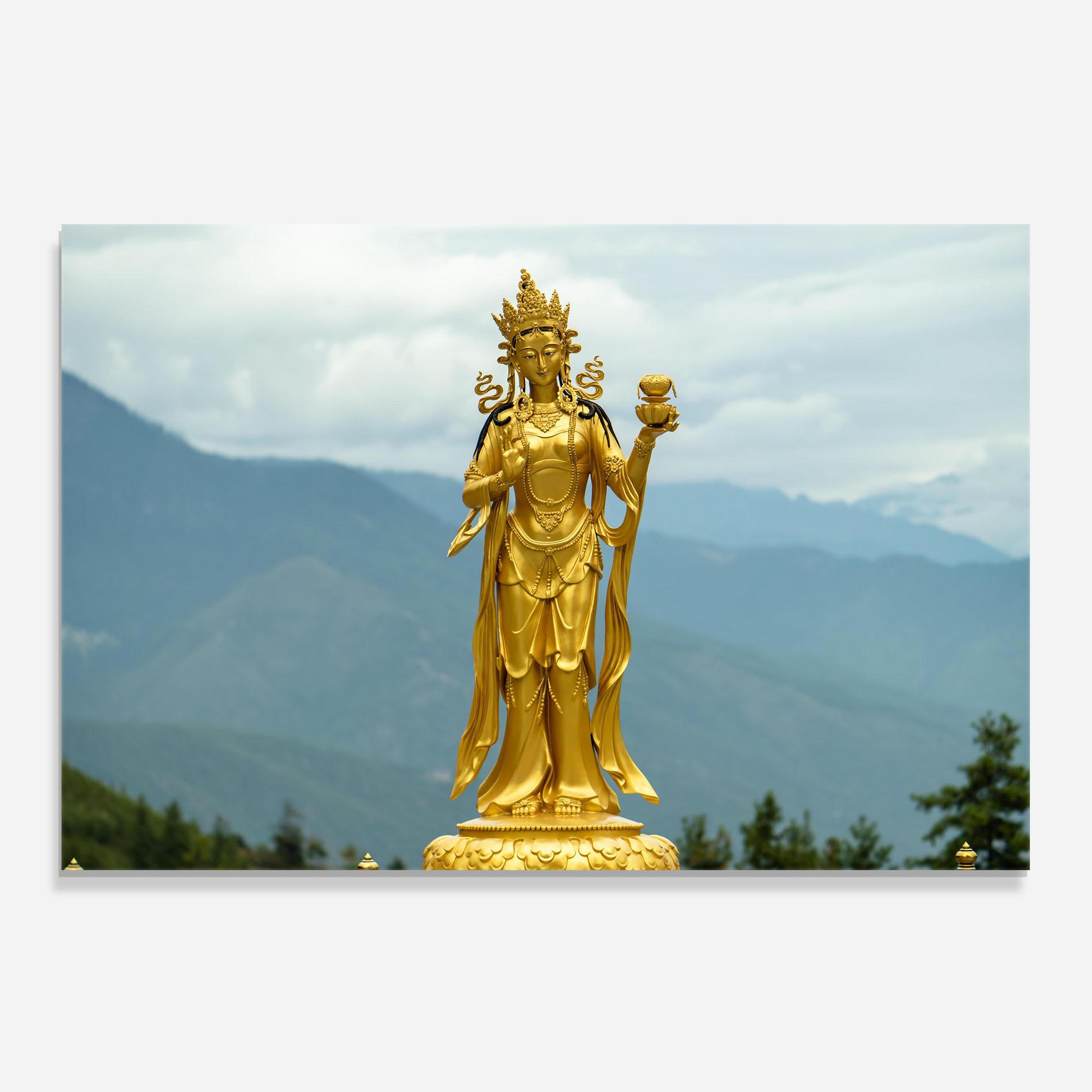 Konyhai üveg hátfal Golden Tara mockup 0