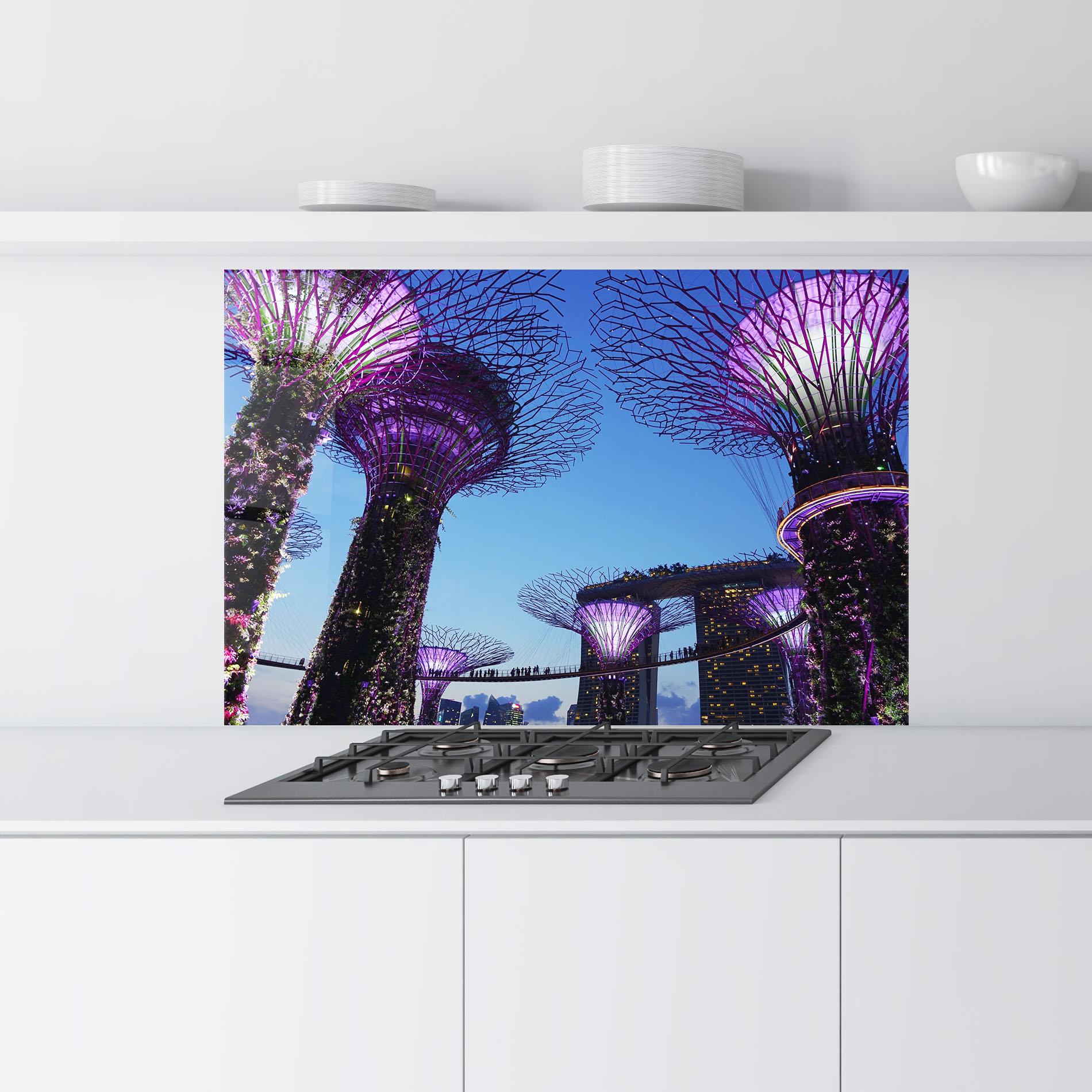 Konyhai üveg hátfal Gardens By The Bay mockup 9