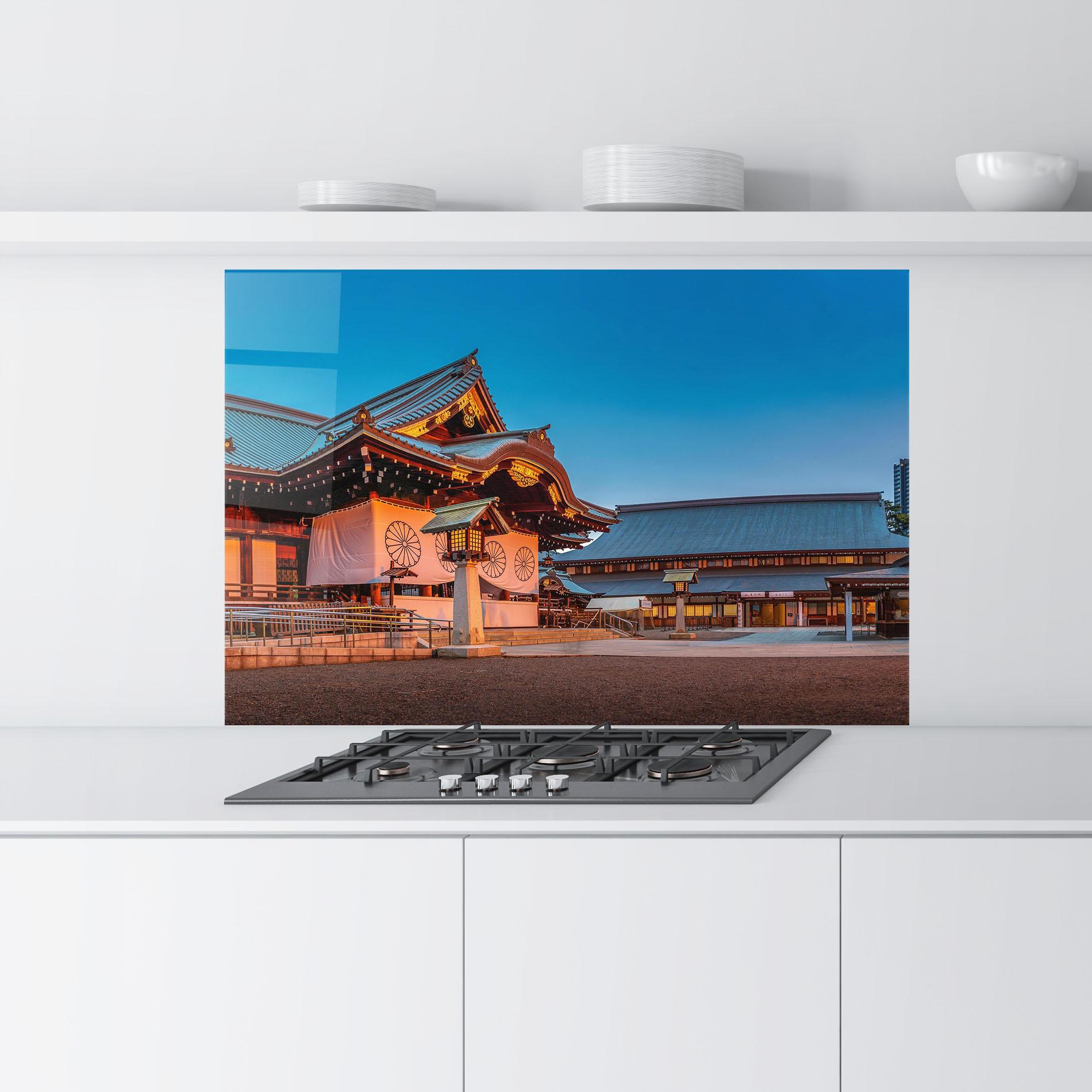 Konyhai üveg hátfal Yasukuni Jinja mockup 9