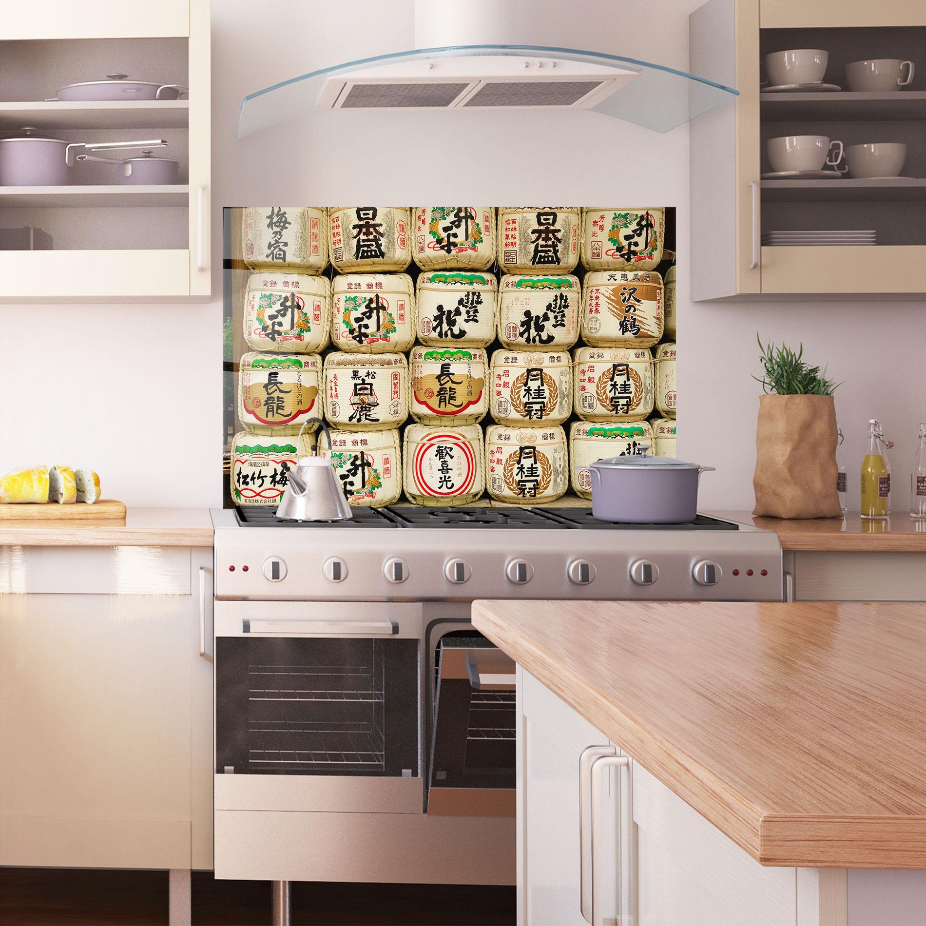 Konyhai üveg hátfal Meiji Jingu Shrine mockup 1