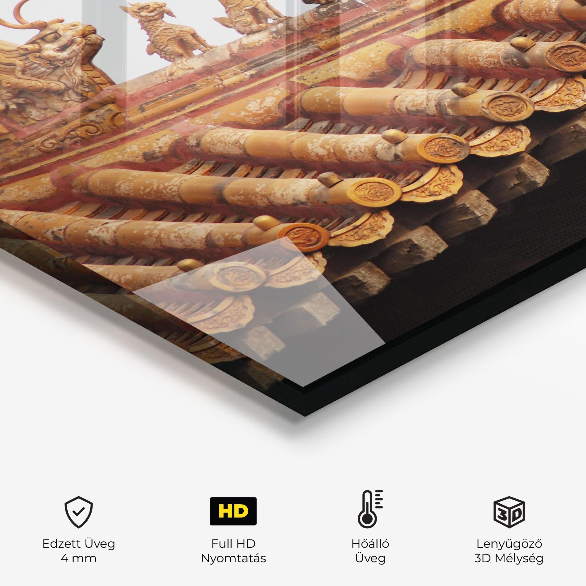 Konyhai üveg hátfal Imperial Roof mockup 2