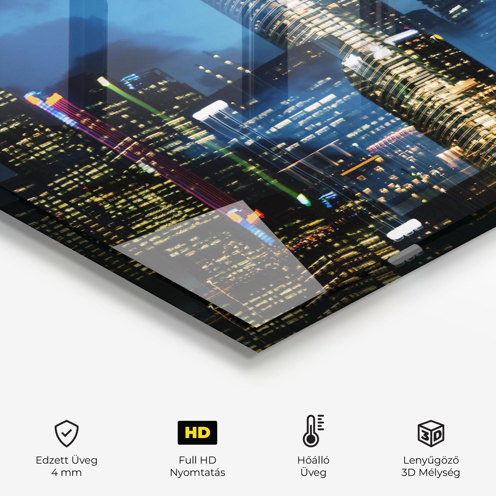 Konyhai üveg hátfal Singapore Night mockup 2