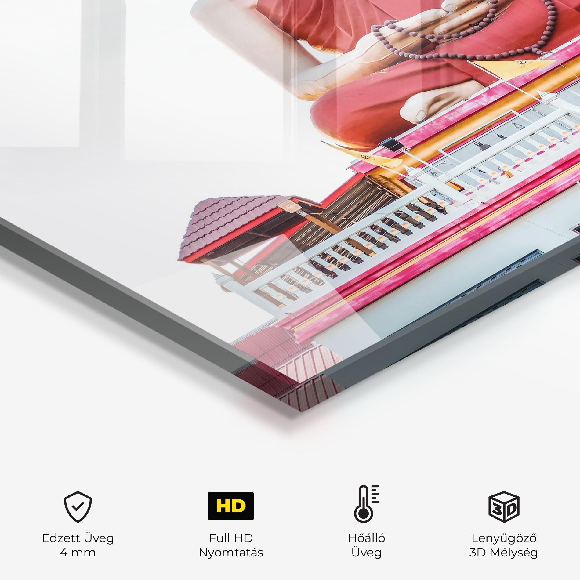 Konyhai üveg hátfal Statue Ghana Devi mockup 2