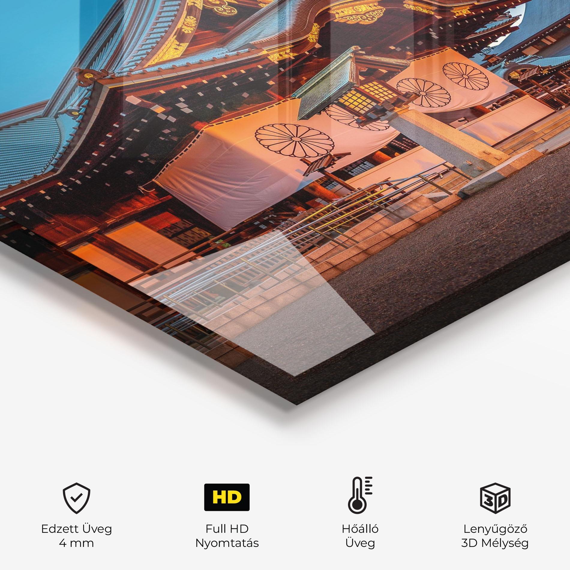 Konyhai üveg hátfal Yasukuni Jinja mockup 2