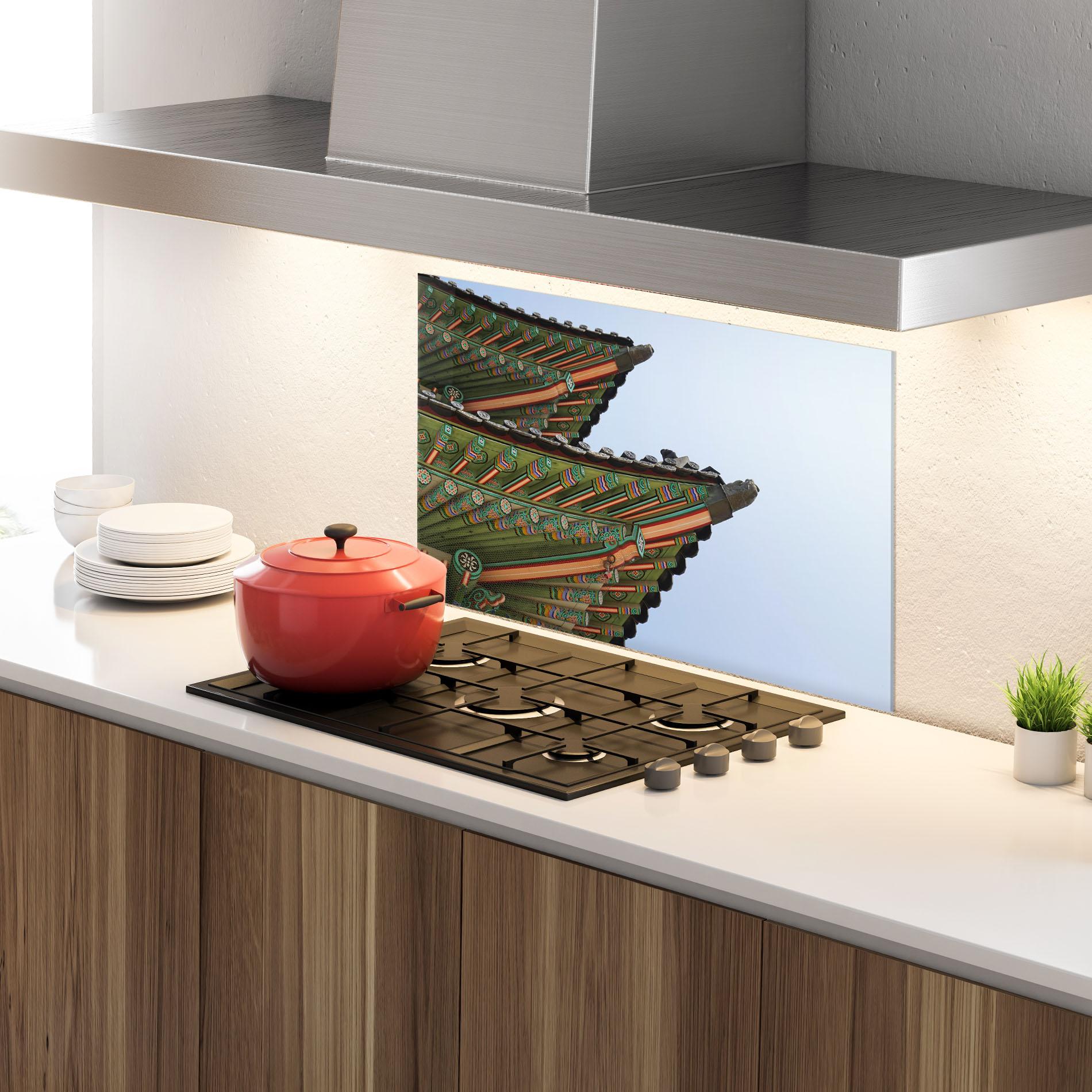 Konyhai üveg hátfal Gyeongbokgung View mockup 4