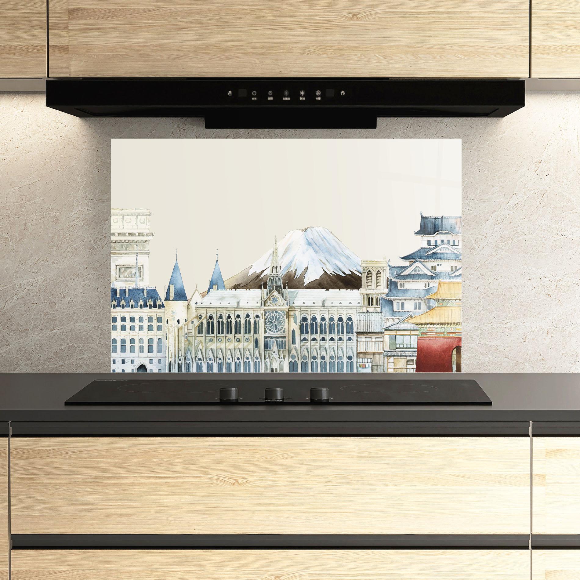 Konyhai üveg hátfal City Mix mockup 3