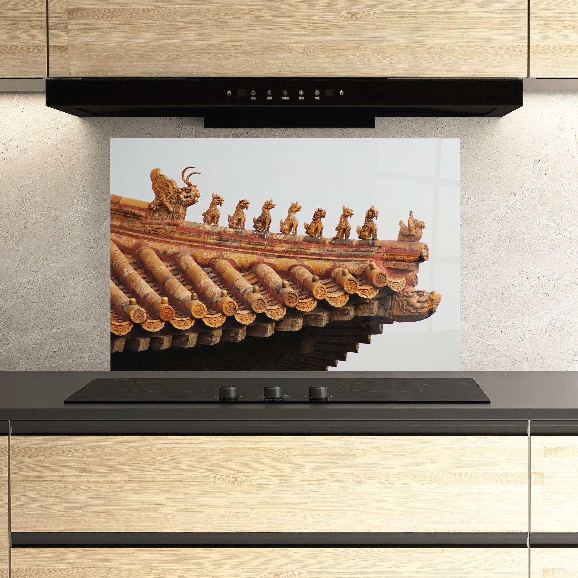 Konyhai üveg hátfal Imperial Roof mockup 3