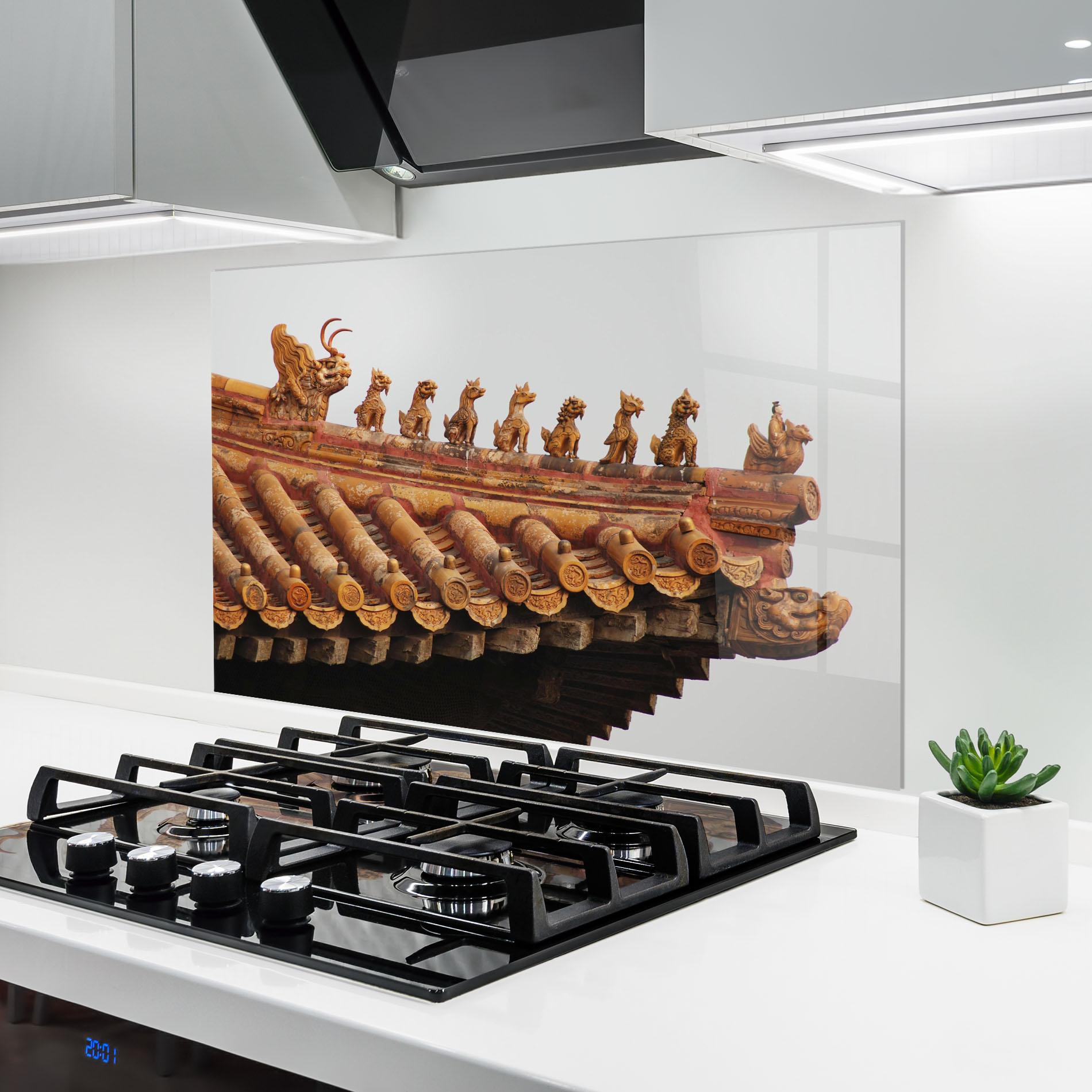 Konyhai üveg hátfal Imperial Roof mockup 6