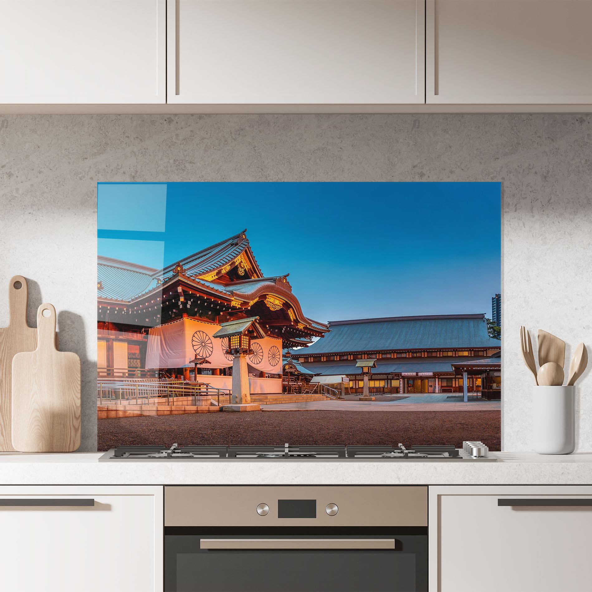 Konyhai üveg hátfal Yasukuni Jinja mockup 7