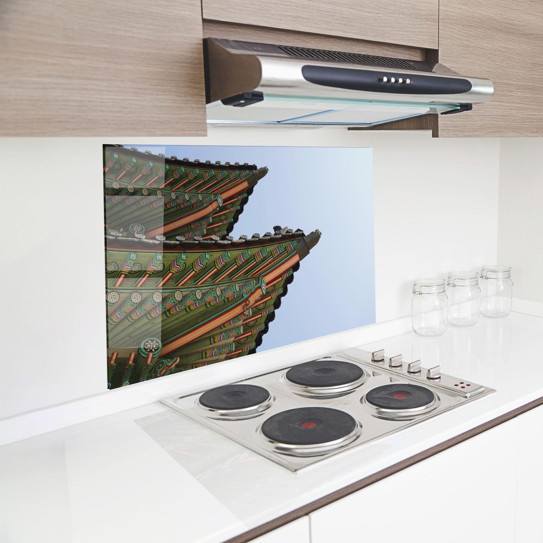 Konyhai üveg hátfal Gyeongbokgung View mockup 8