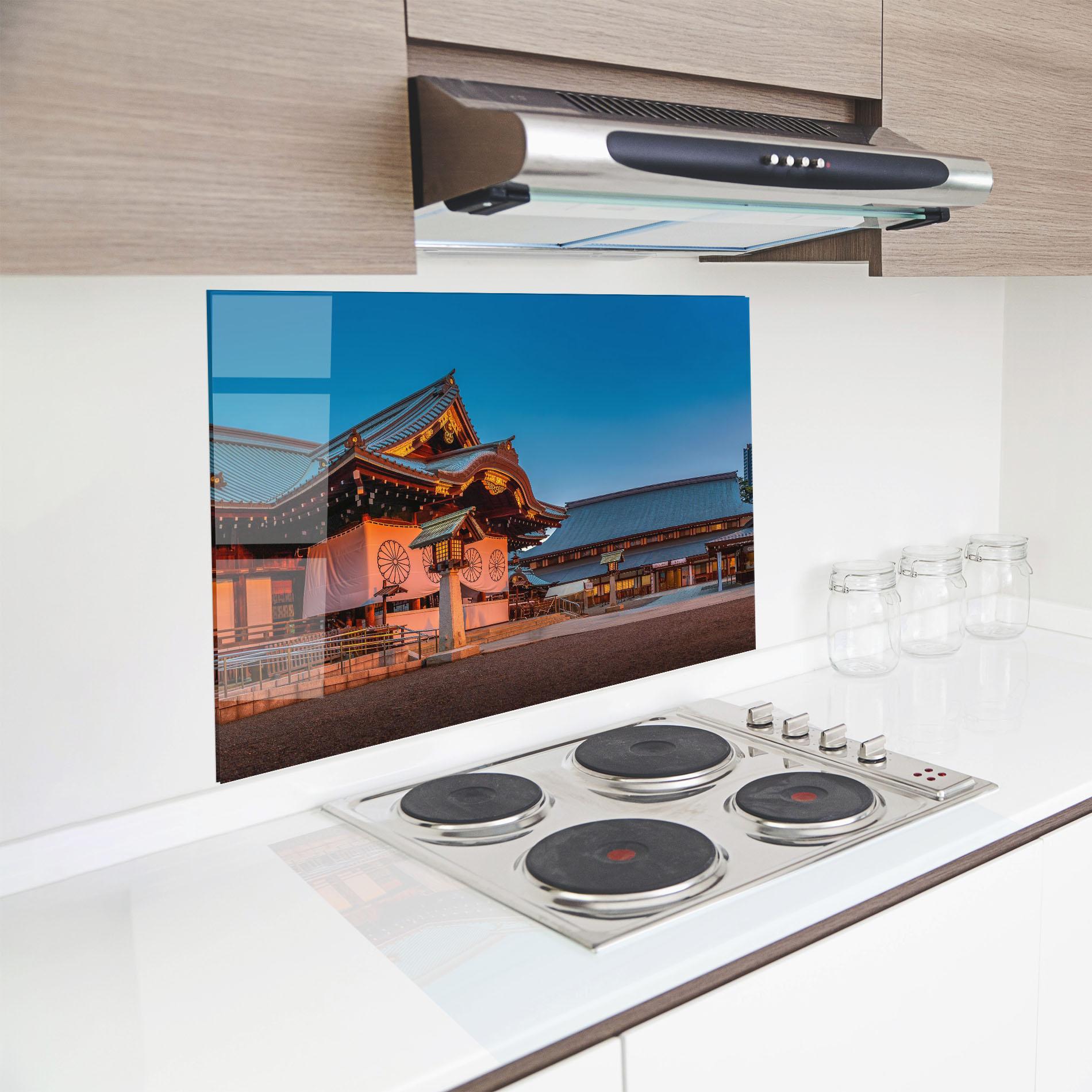 Konyhai üveg hátfal Yasukuni Jinja mockup 8