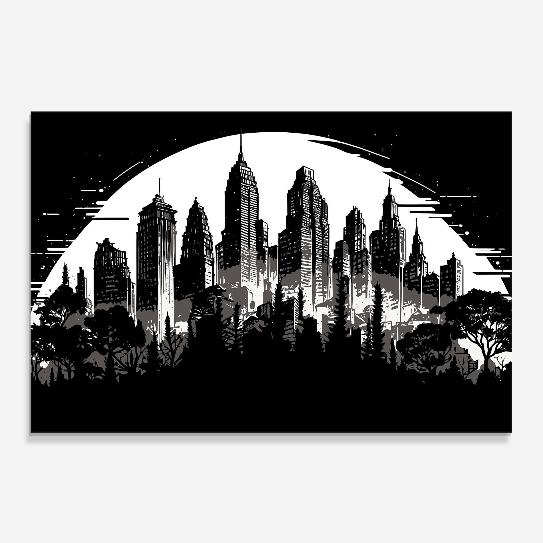 Konyhai üveg hátfal Australia Moon mockup 0