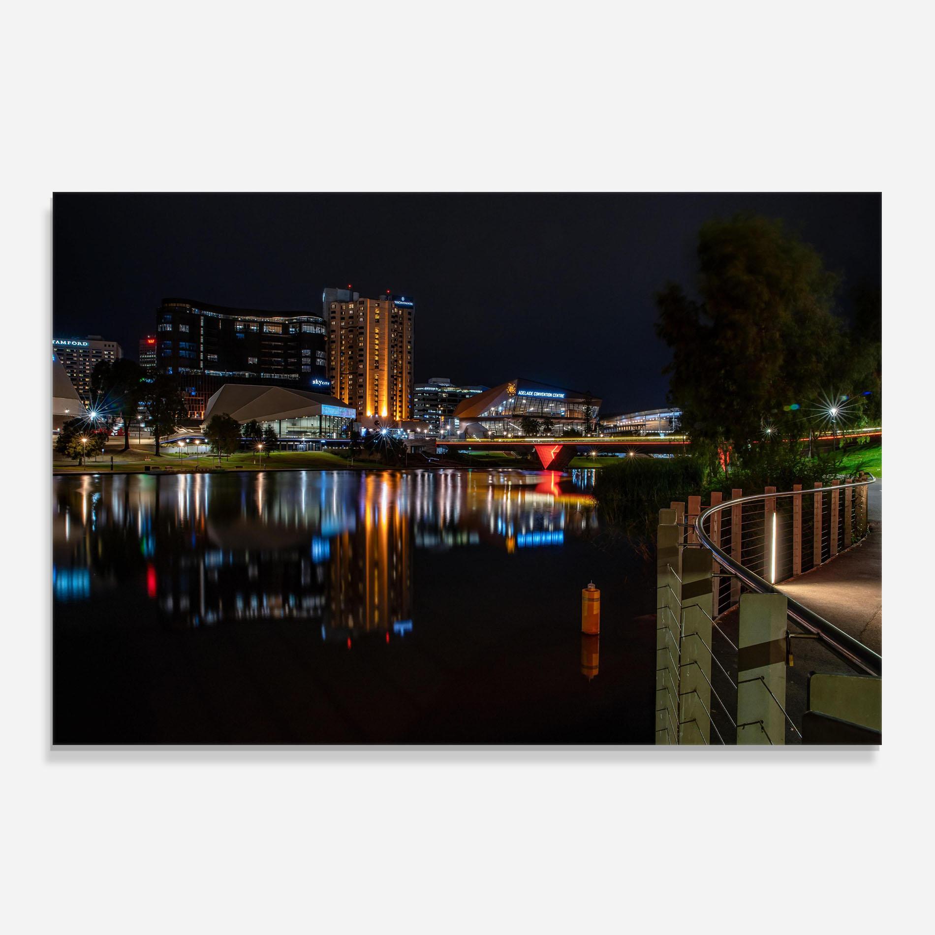 Konyhai üveg hátfal Australia Night Lake mockup 0