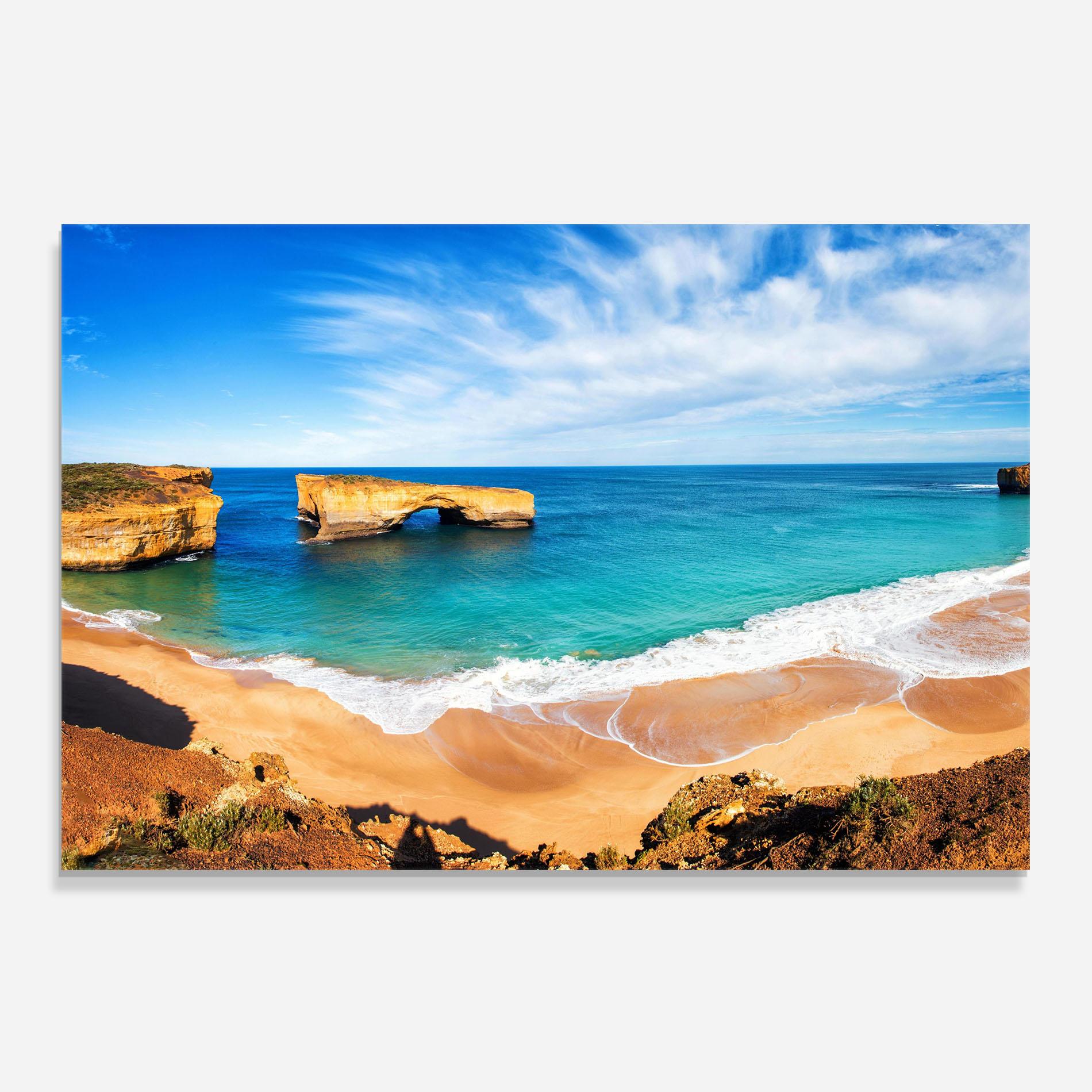 Konyhai üveg hátfal Australian Island mockup 0