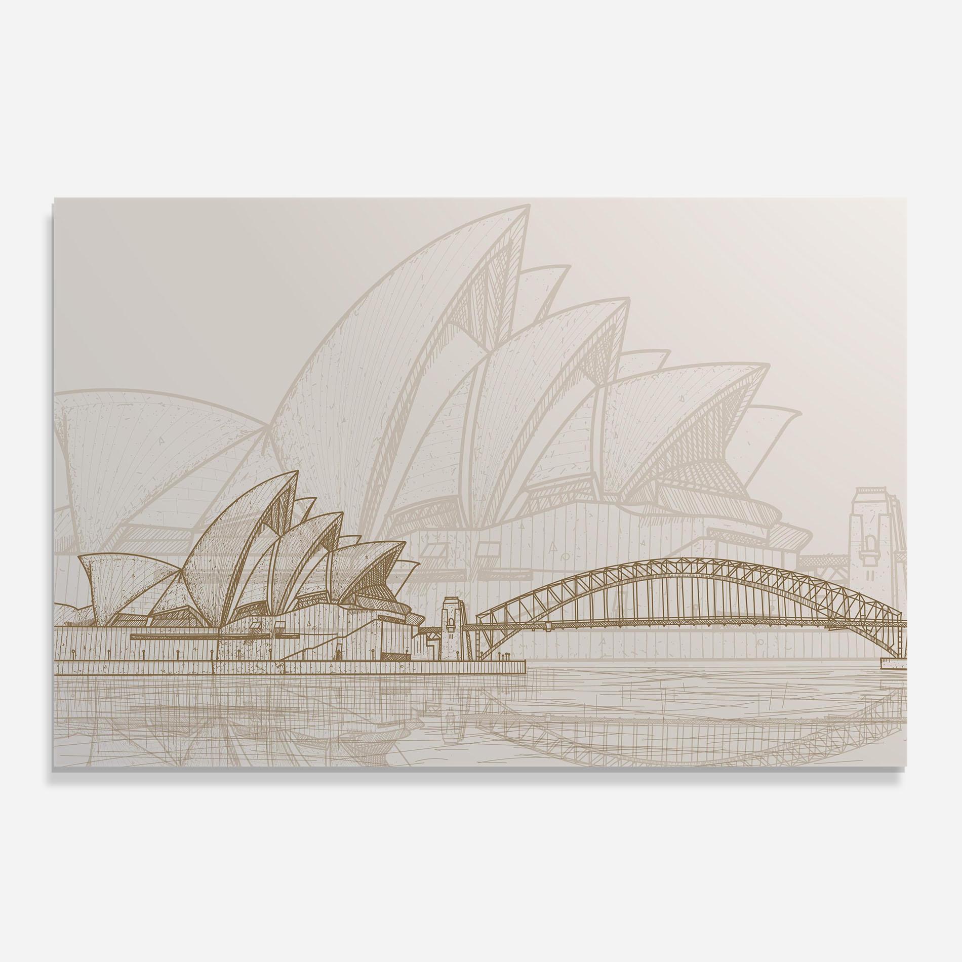 Konyhai üveg hátfal Brown Opera House mockup 0