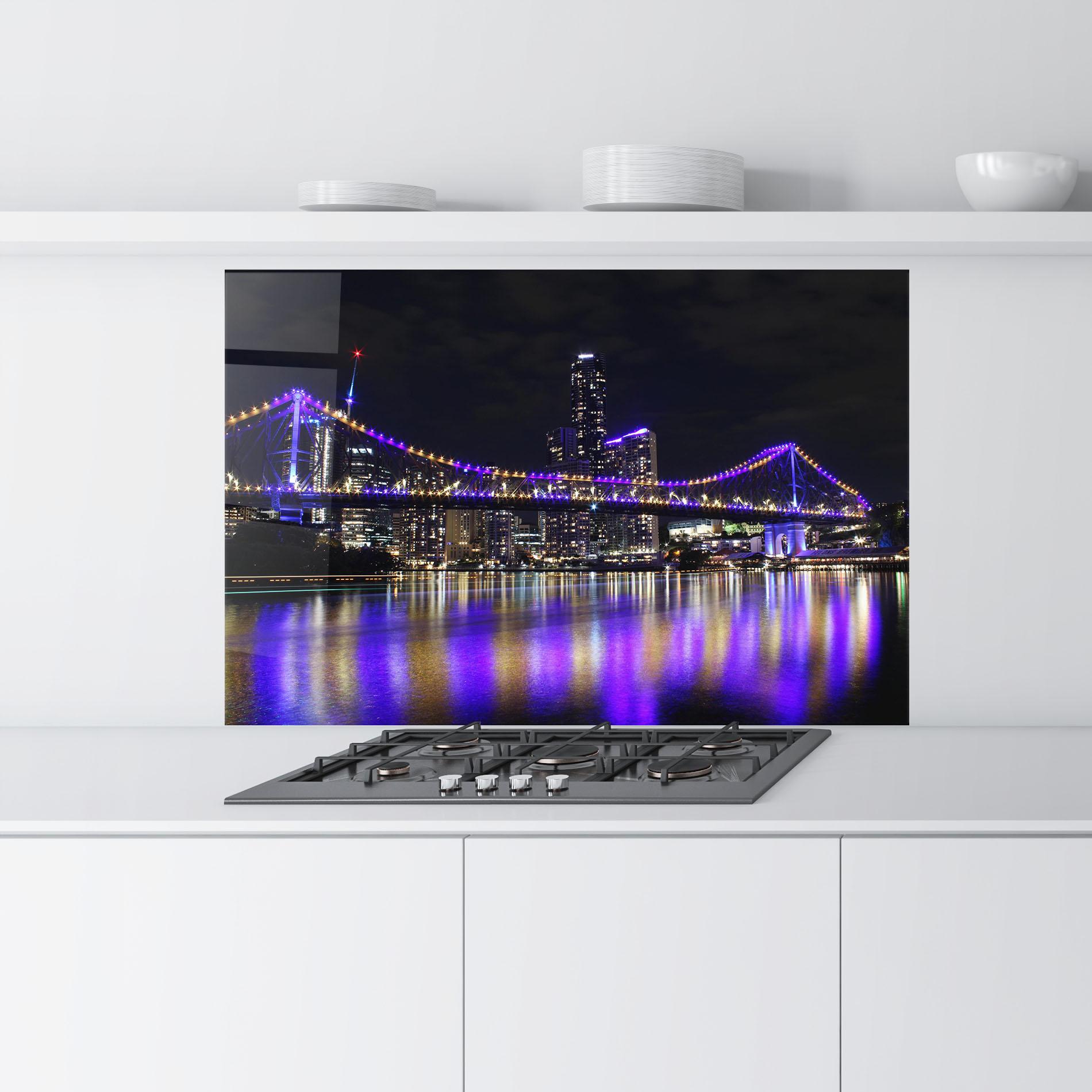 Konyhai üveg hátfal Story Bridge mockup 9