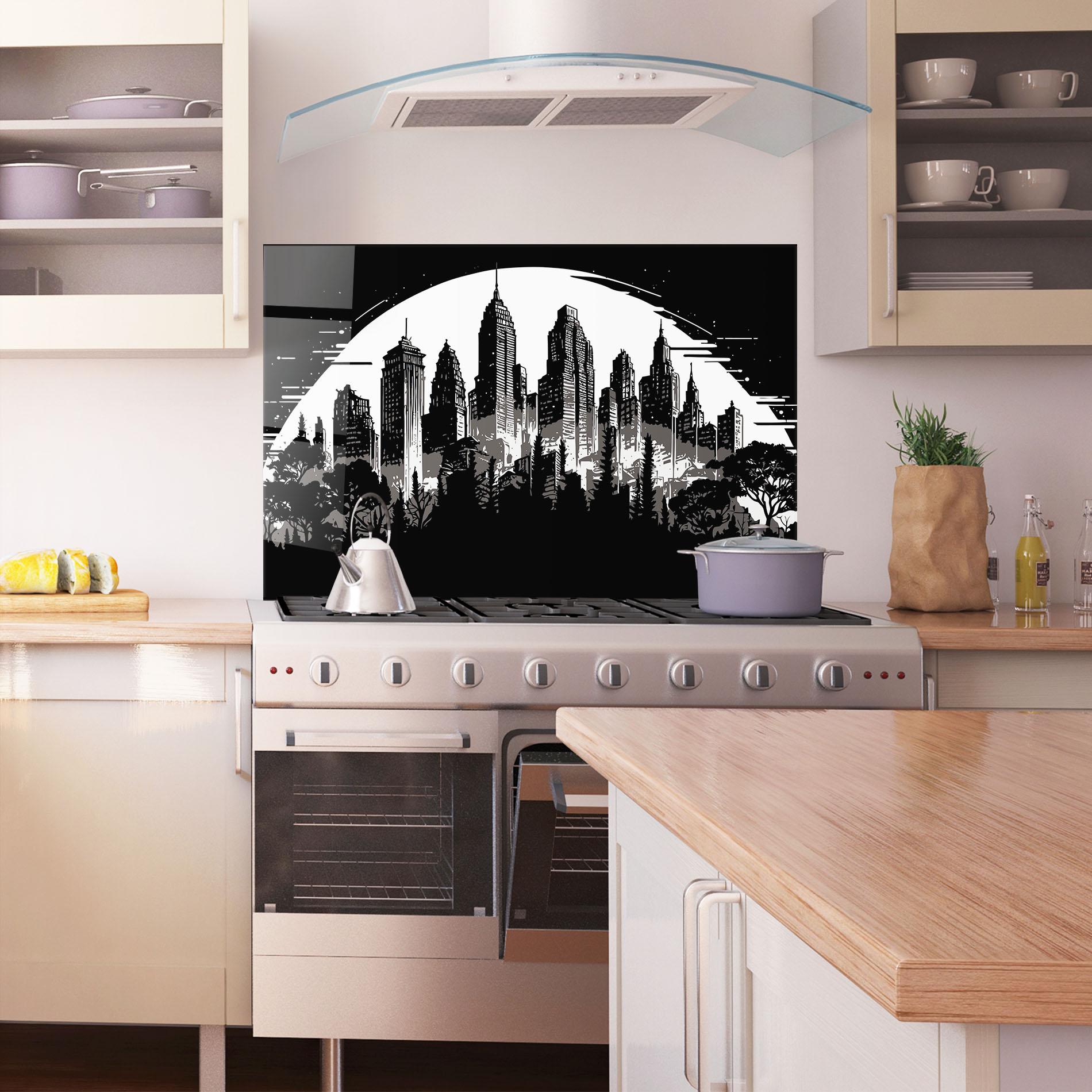 Konyhai üveg hátfal Australia Moon mockup 1