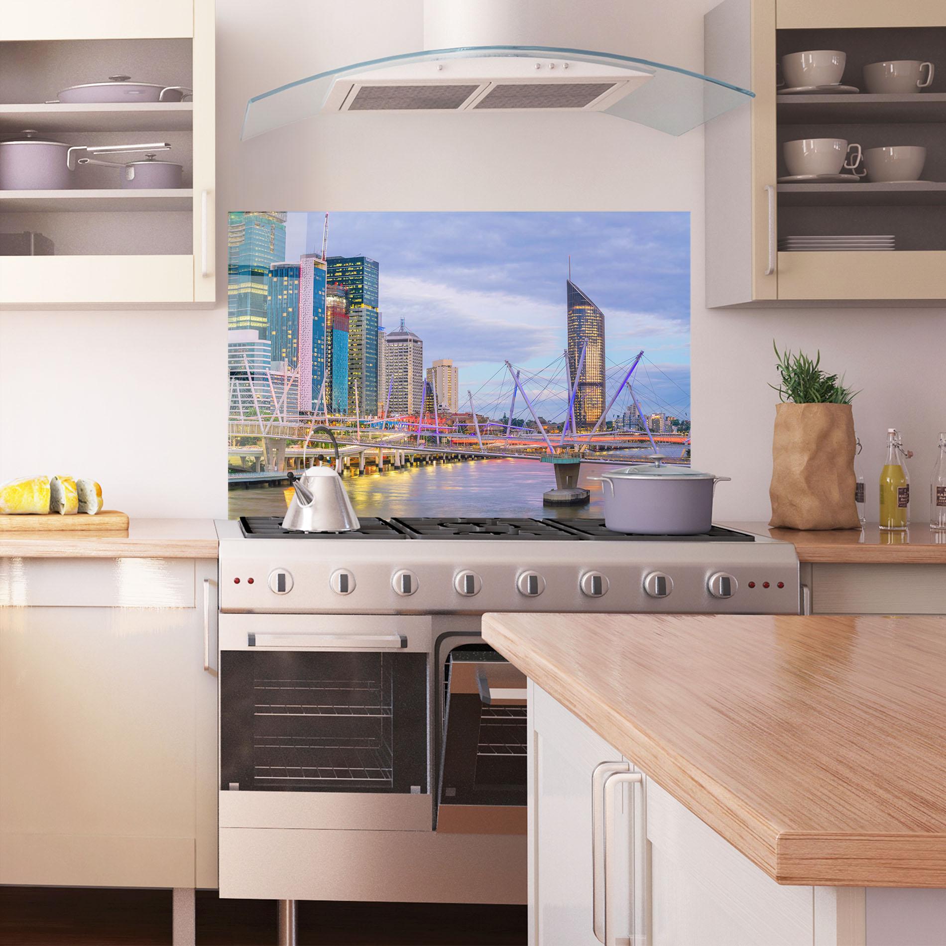 Konyhai üveg hátfal Brisbane River Australia mockup 1