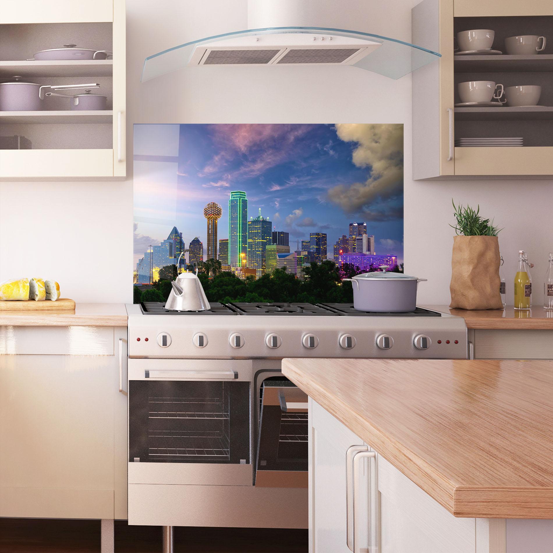 Konyhai üveg hátfal Dallas Dusk mockup 1