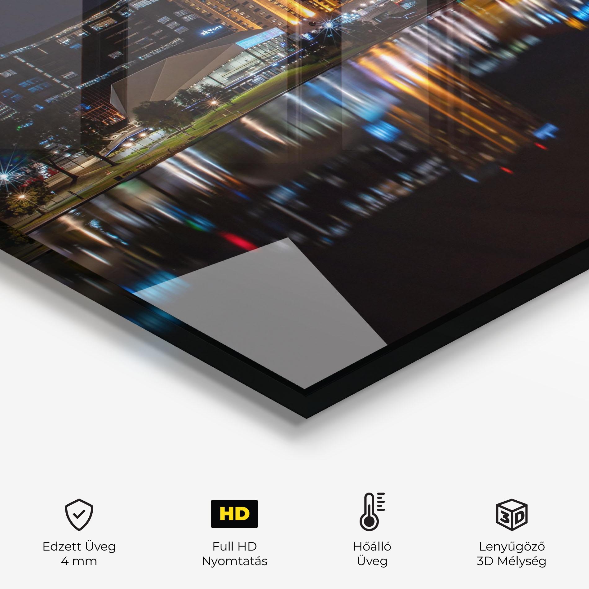 Konyhai üveg hátfal Australia Night Lake mockup 2