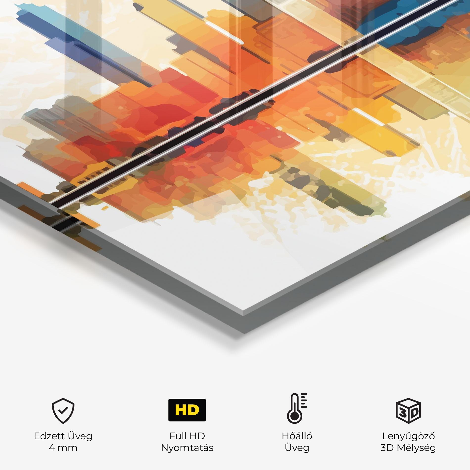 Konyhai üveg hátfal Australian River mockup 2