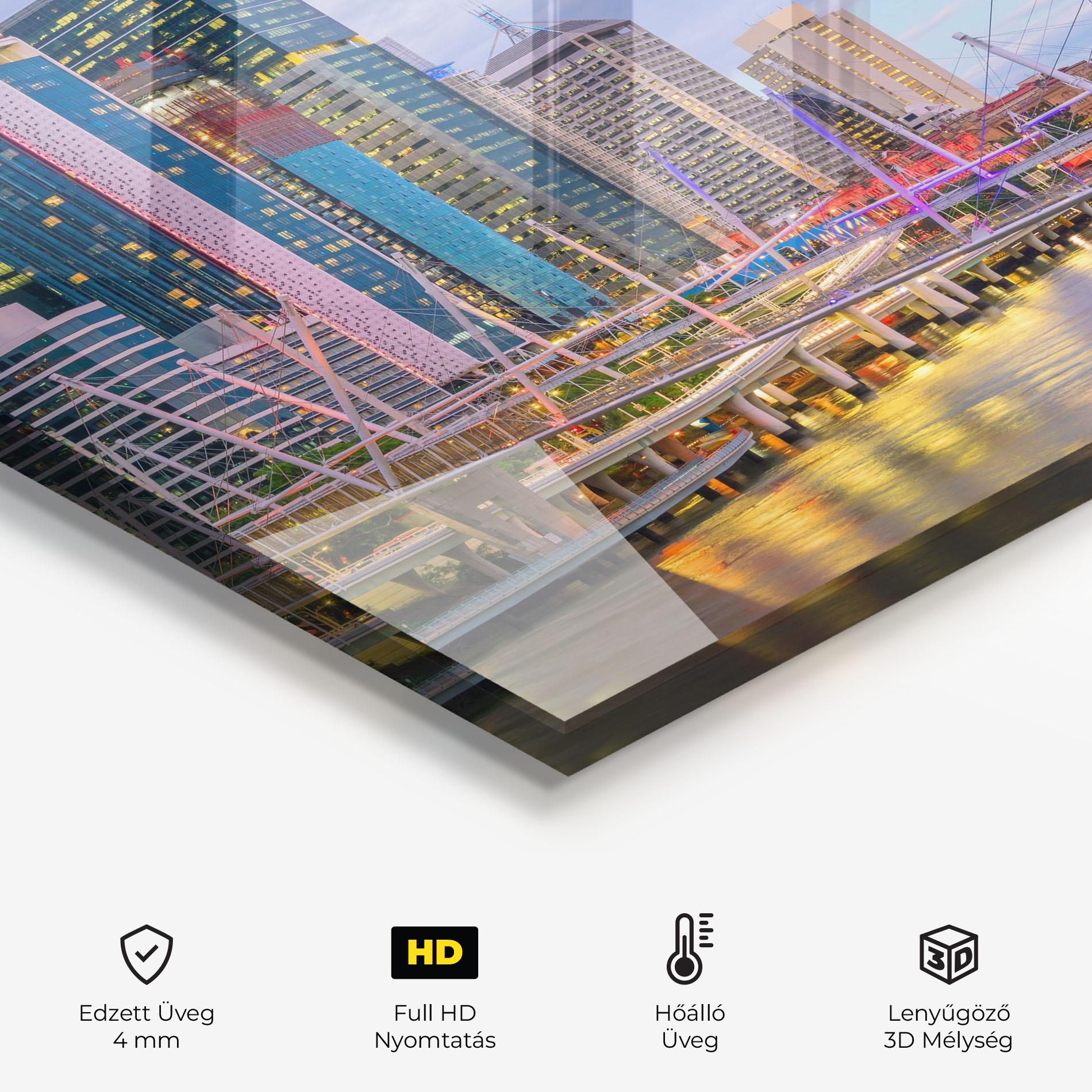 Konyhai üveg hátfal Brisbane River Australia mockup 2