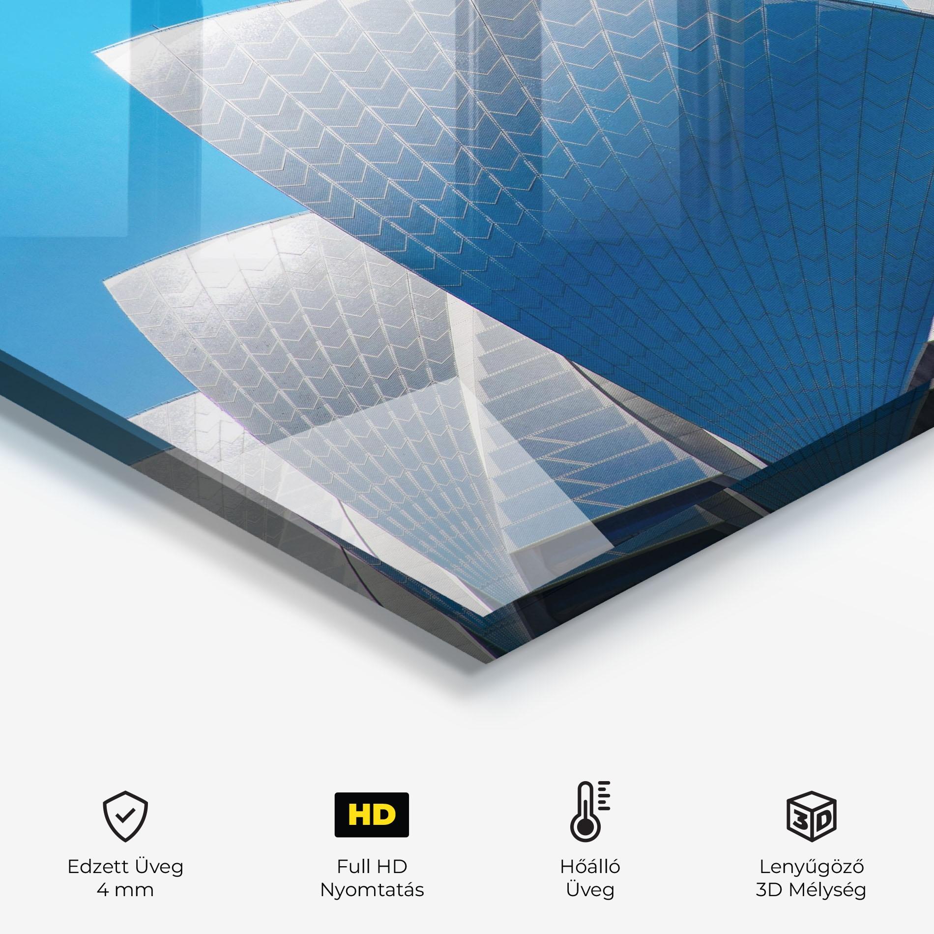 Konyhai üveg hátfal Close Up Opera House mockup 2