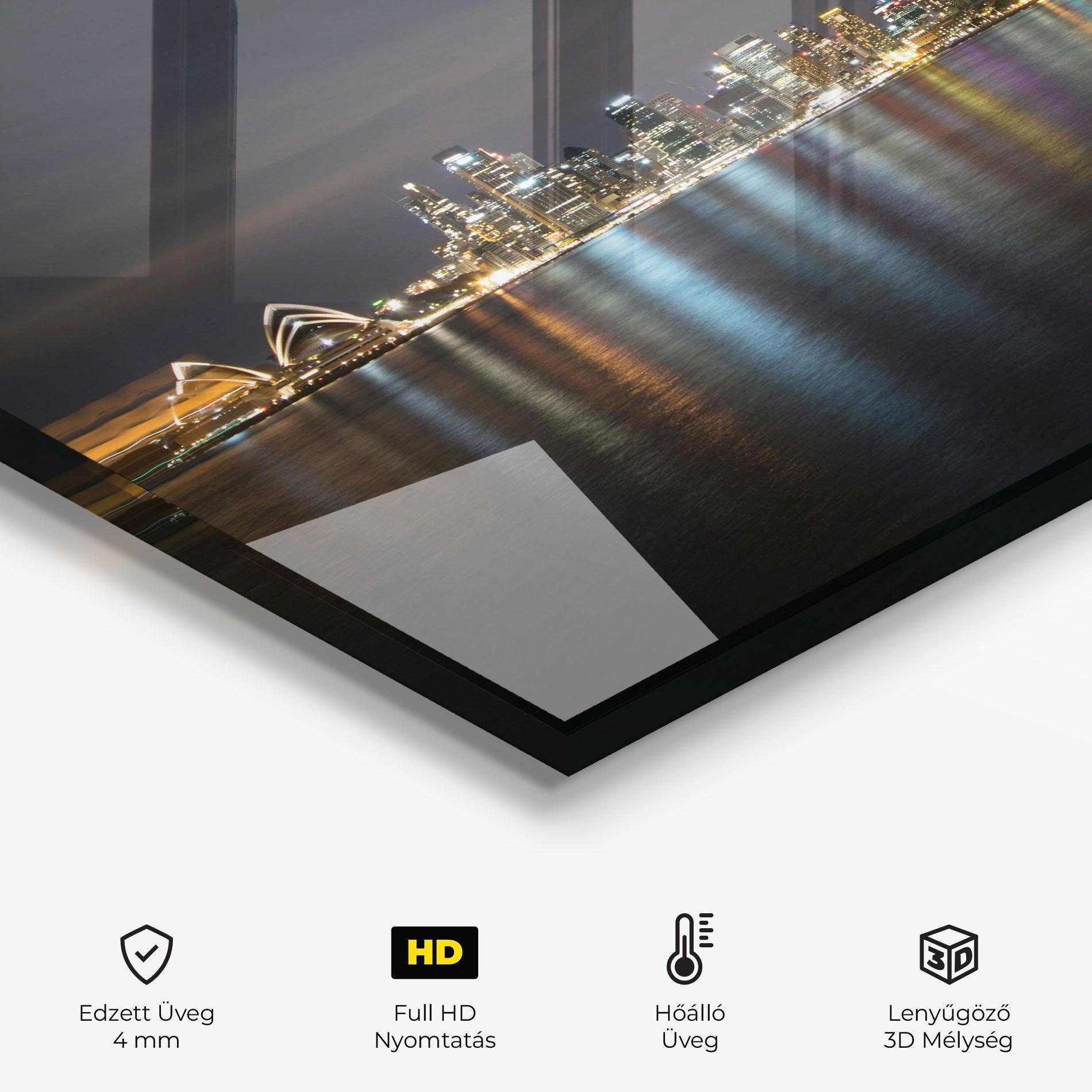 Konyhai üveg hátfal Harbour Bridge mockup 2