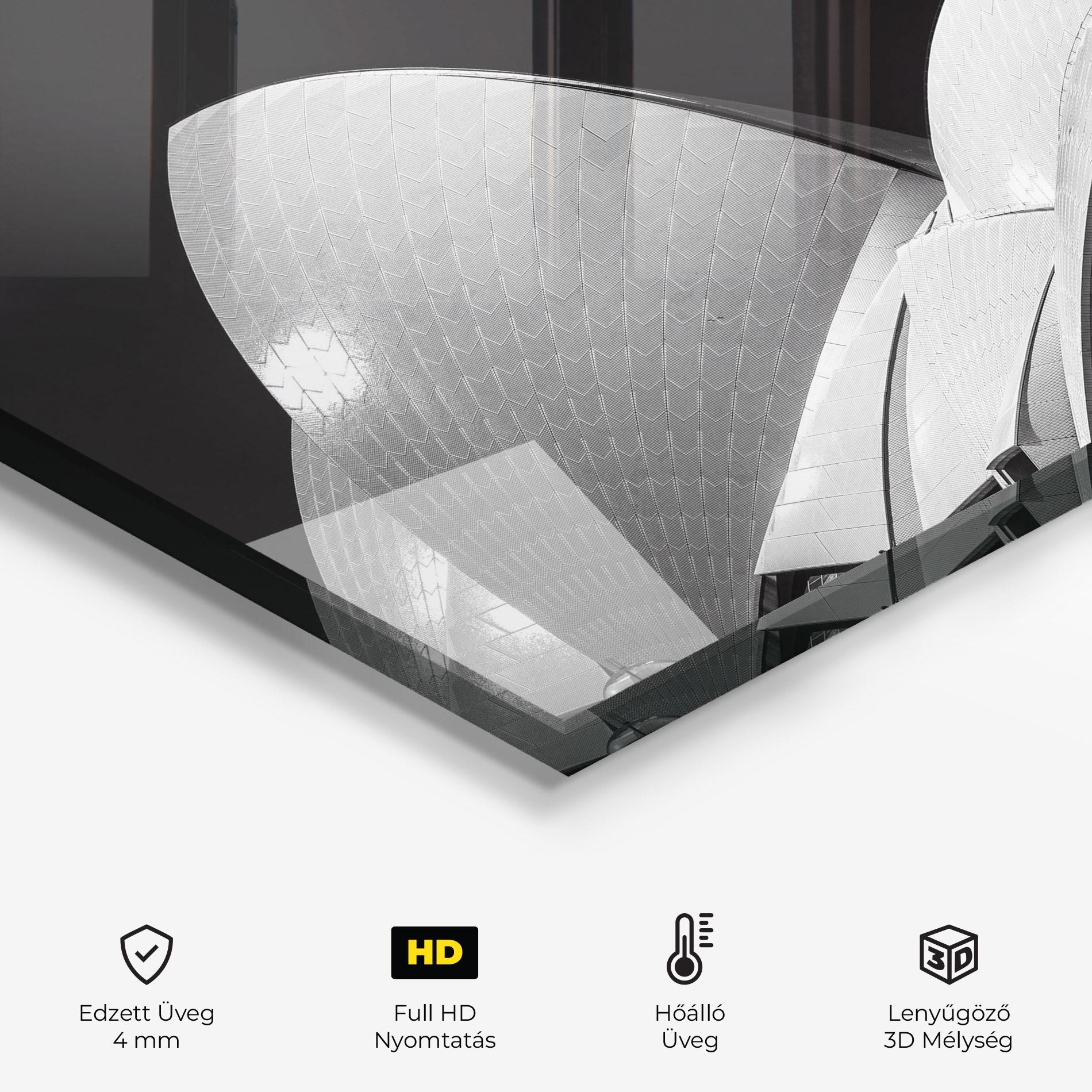 Konyhai üveg hátfal Opera House Close Up mockup 2