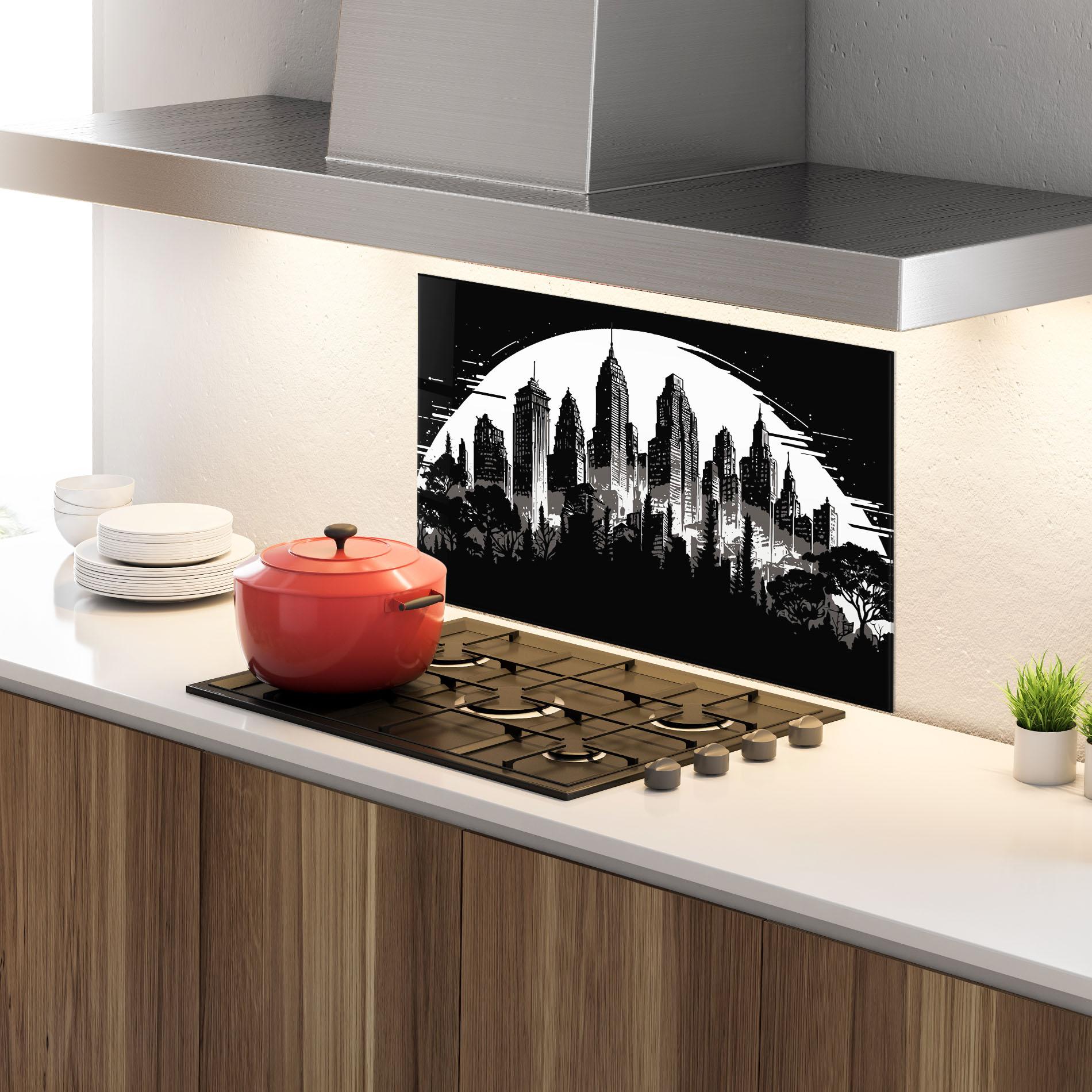 Konyhai üveg hátfal Australia Moon mockup 4