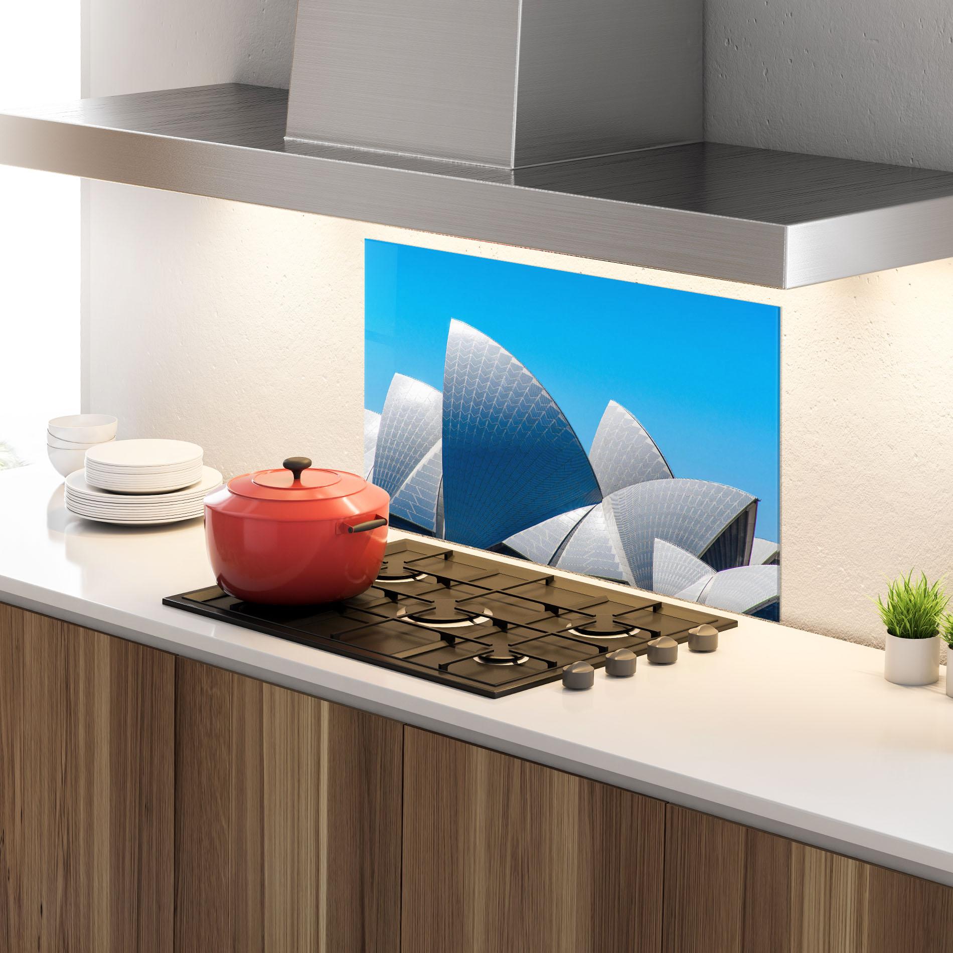 Konyhai üveg hátfal Close Up Opera House mockup 4