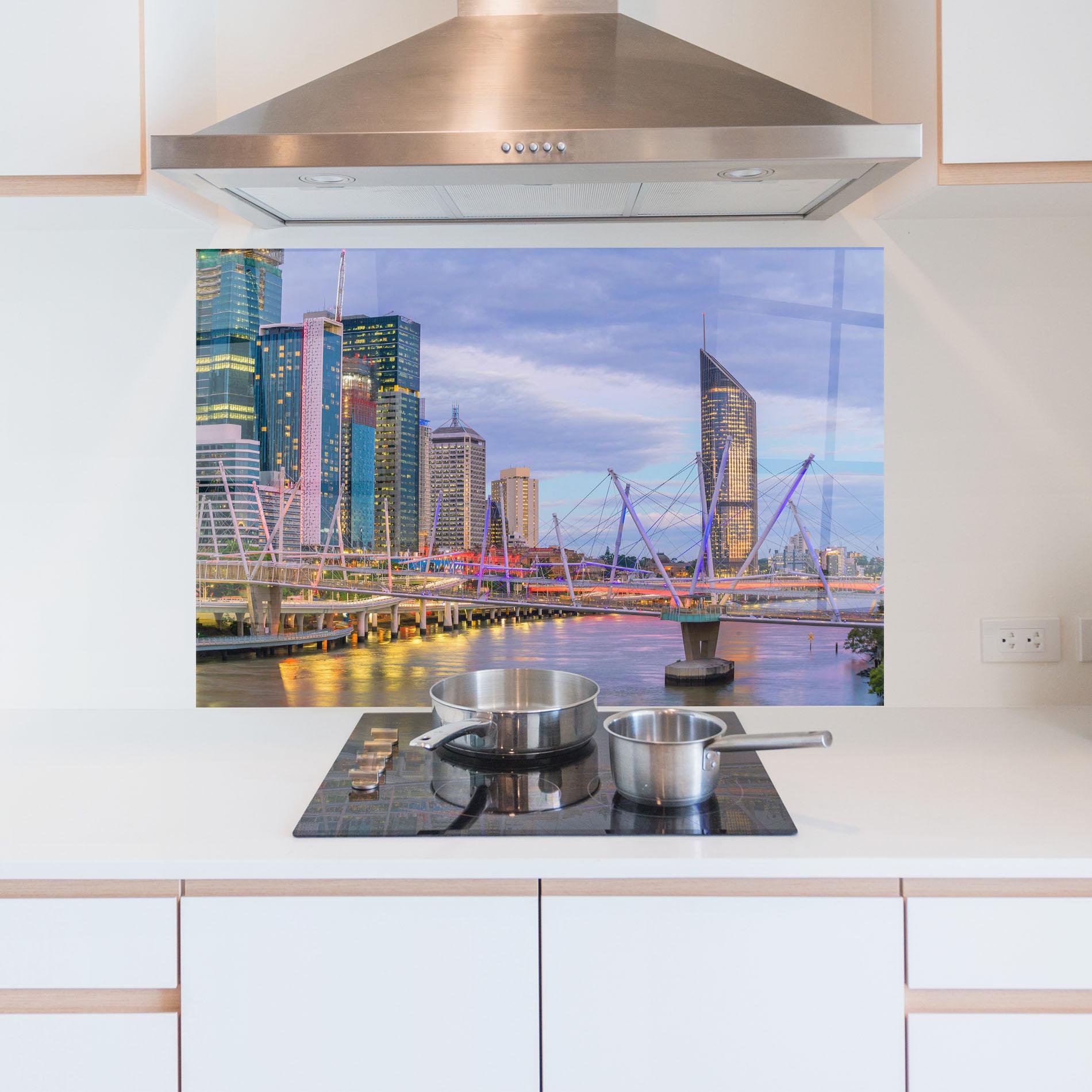 Konyhai üveg hátfal Brisbane River Australia mockup 5