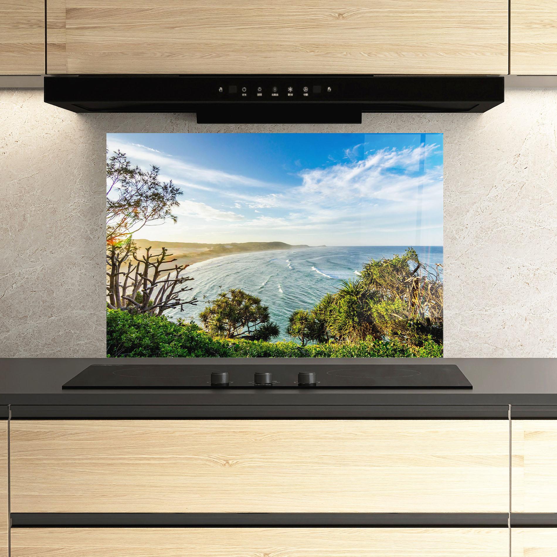 Konyhai üveg hátfal Australian View mockup 3