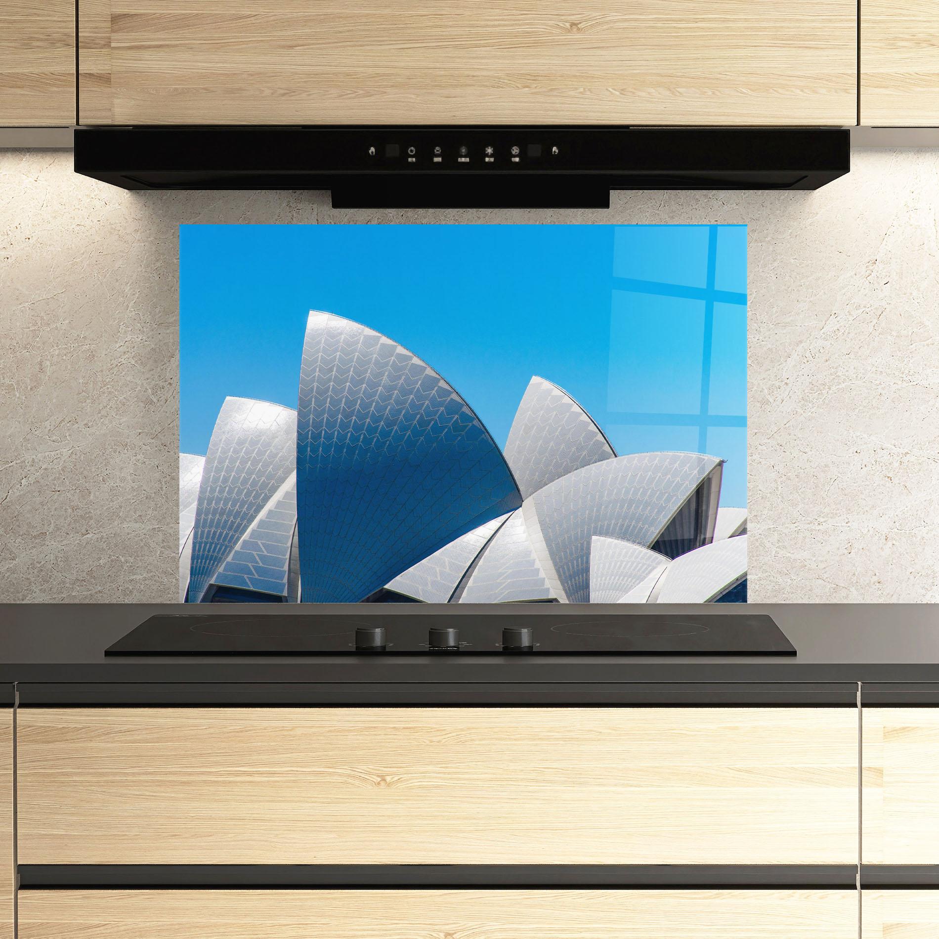 Konyhai üveg hátfal Close Up Opera House mockup 3