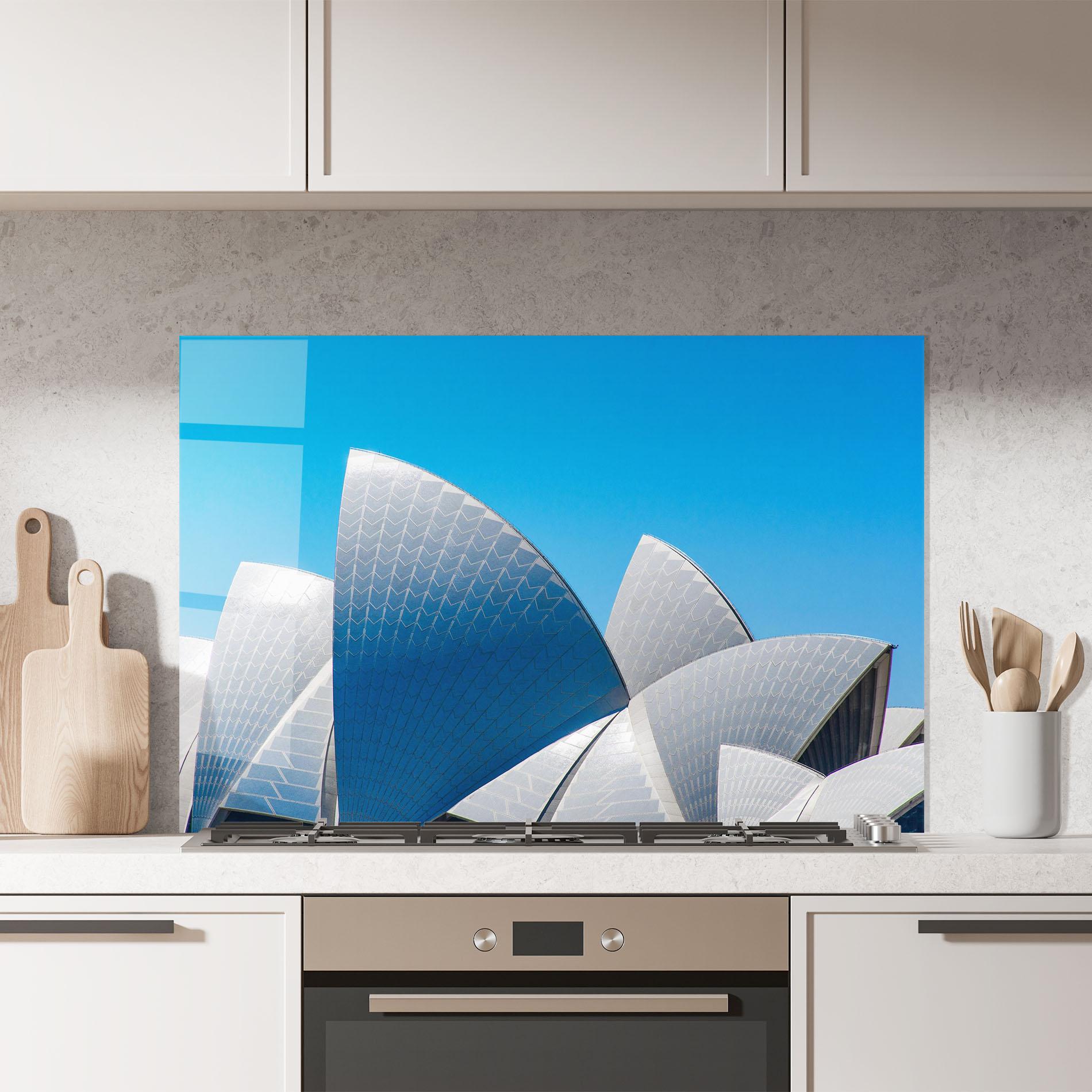 Konyhai üveg hátfal Close Up Opera House mockup 7