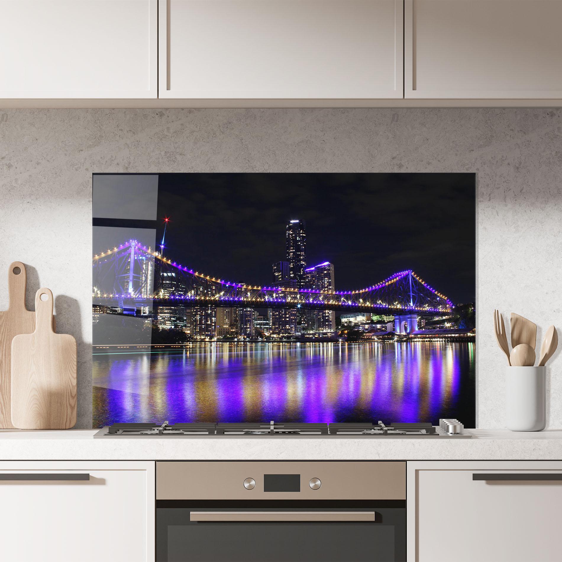 Konyhai üveg hátfal Story Bridge mockup 7