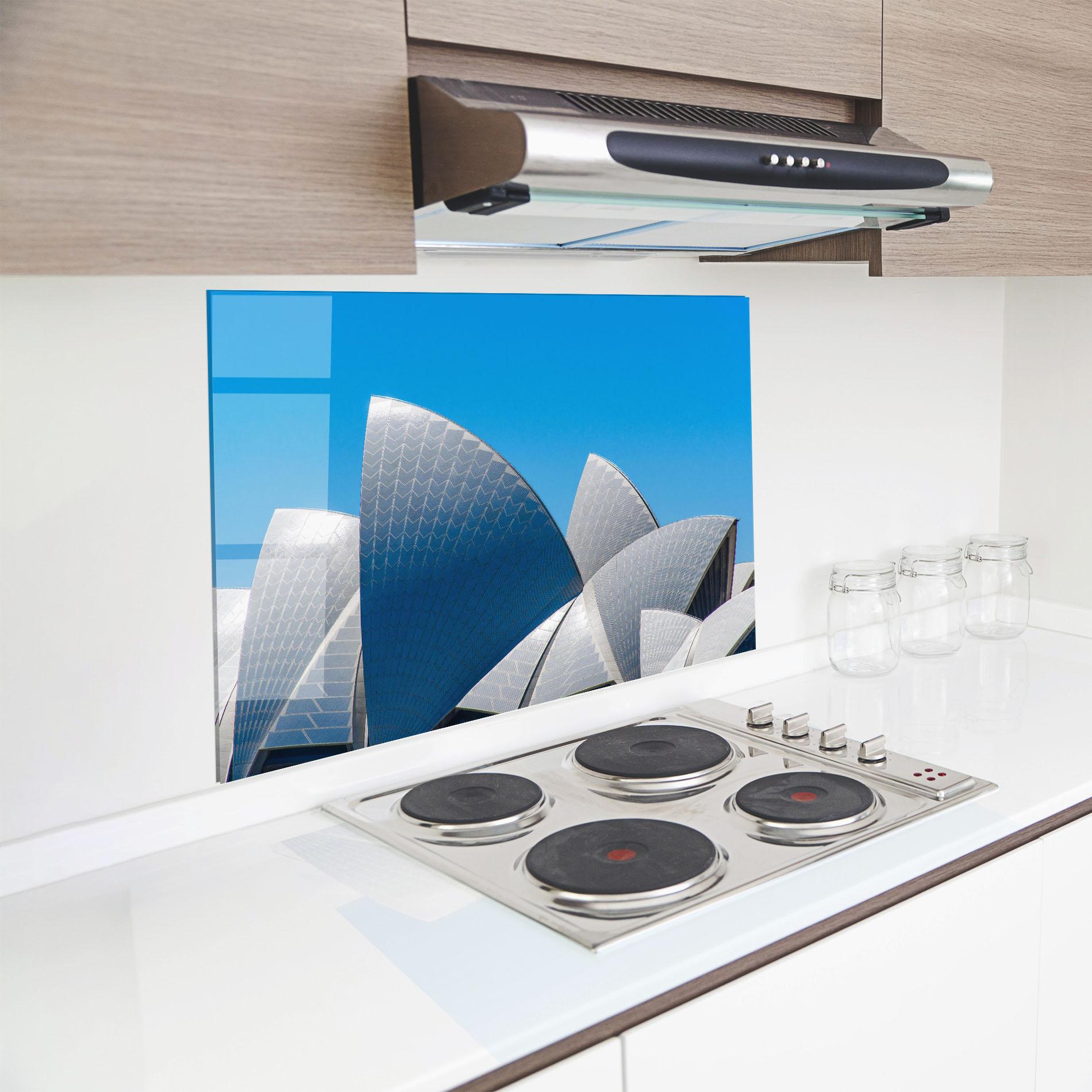 Konyhai üveg hátfal Close Up Opera House mockup 8
