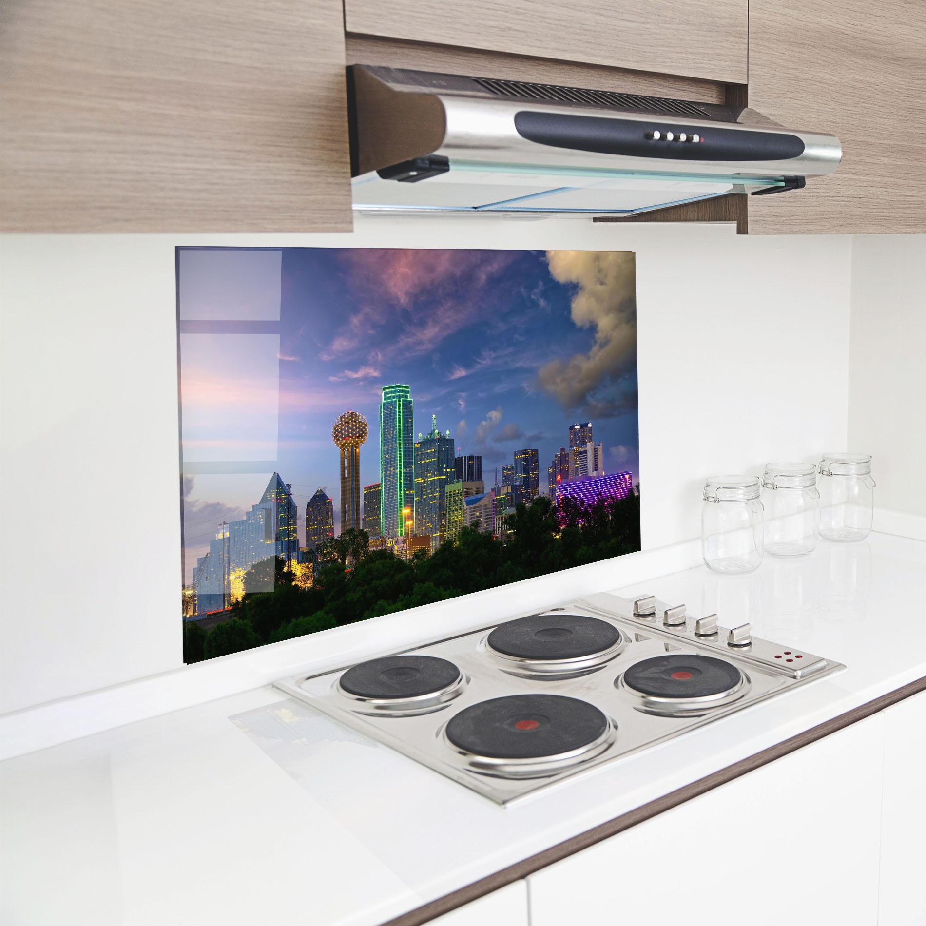 Konyhai üveg hátfal Dallas Dusk mockup 8