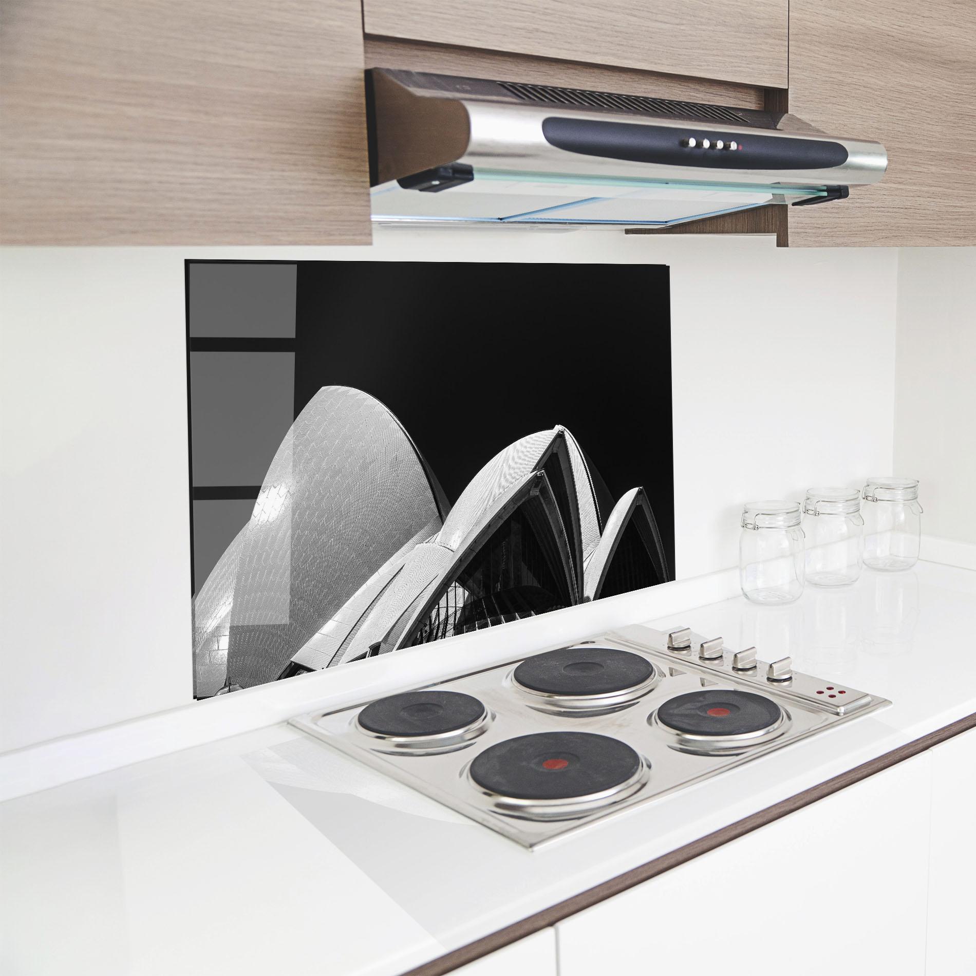 Konyhai üveg hátfal Opera House Close Up mockup 8