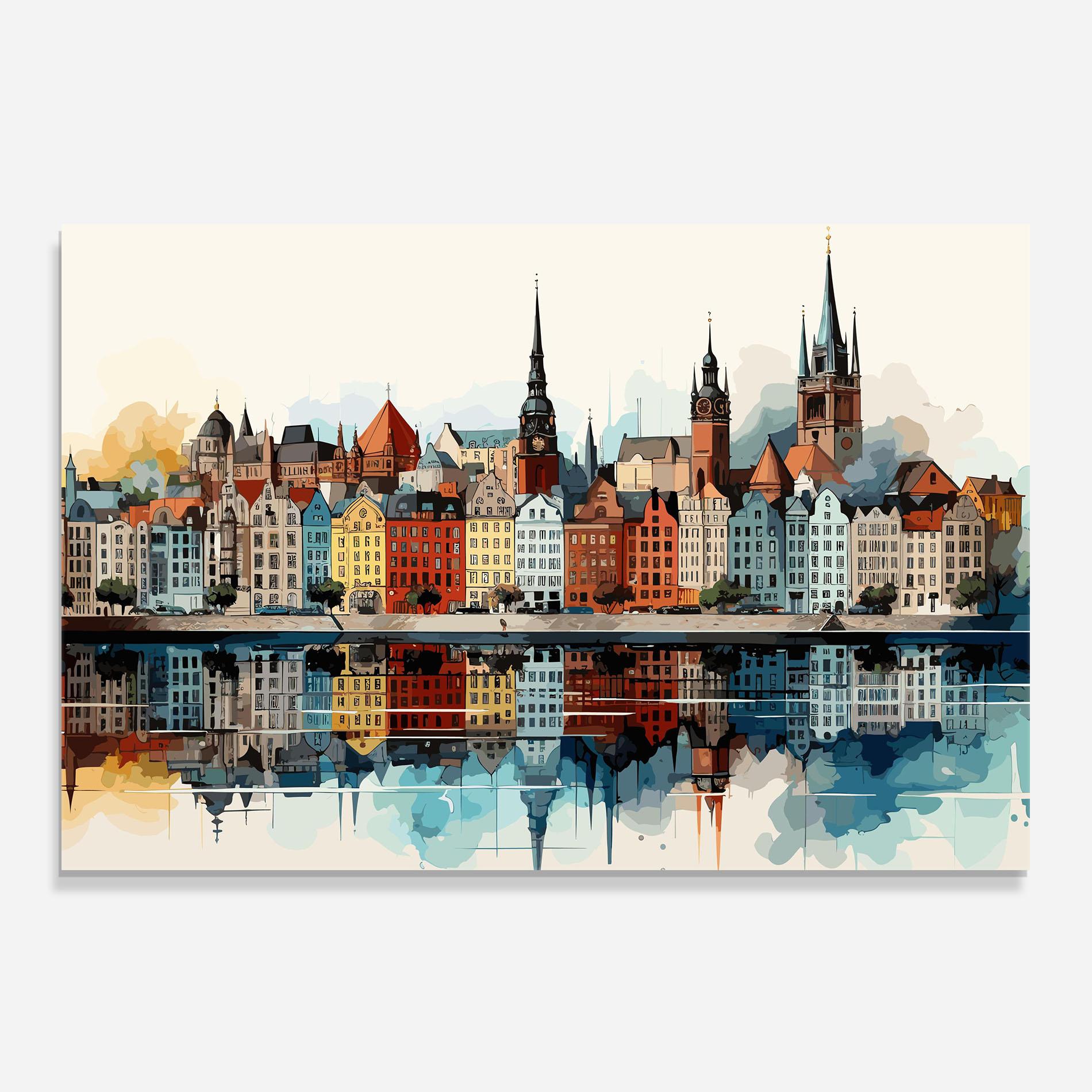 Konyhai üveg hátfal German Buildings mockup 0