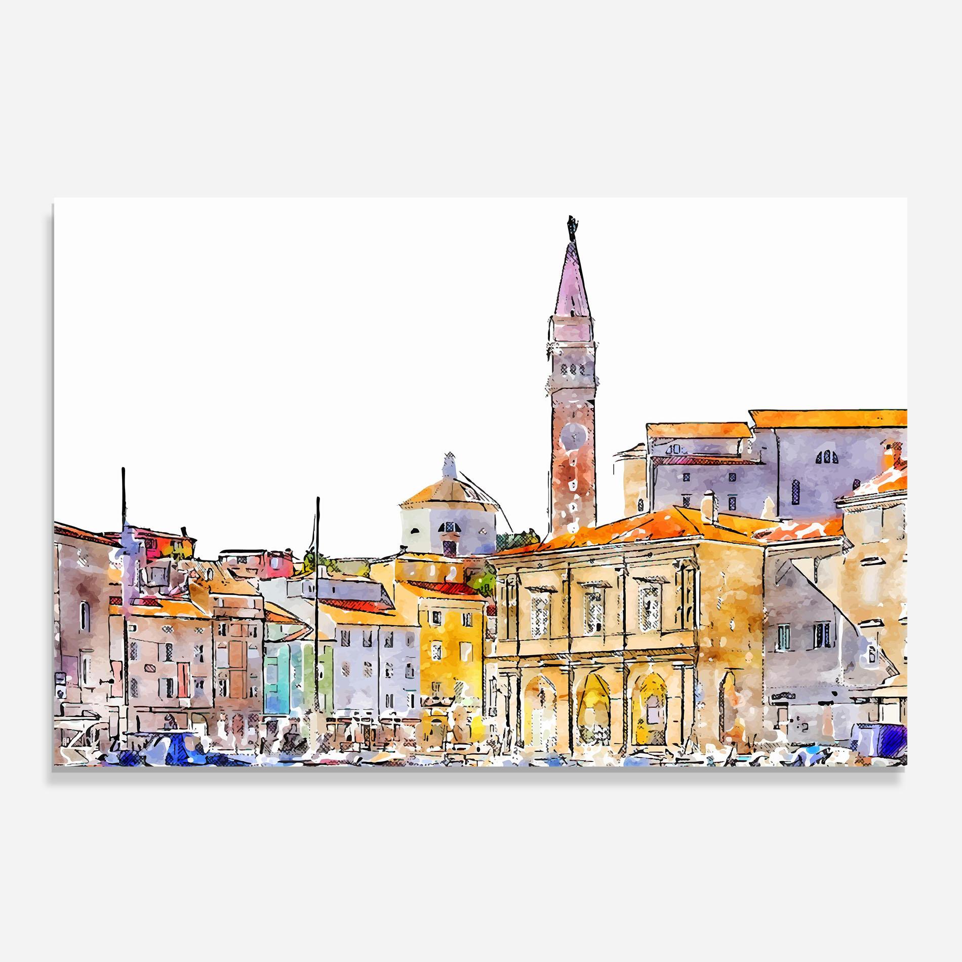 Konyhai üveg hátfal Piran Slovenia mockup 0