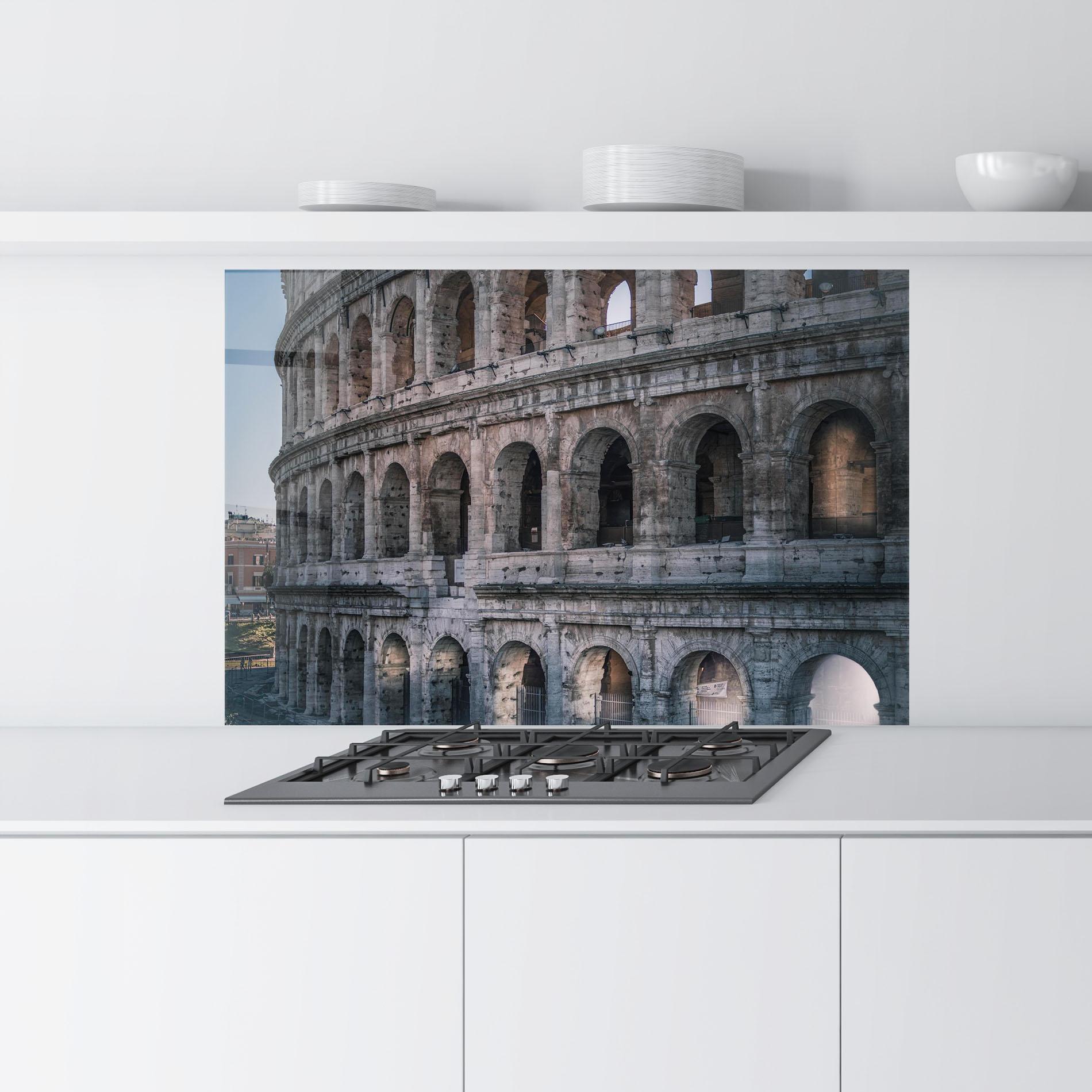 Konyhai üveg hátfal Colosseum Roma mockup 9