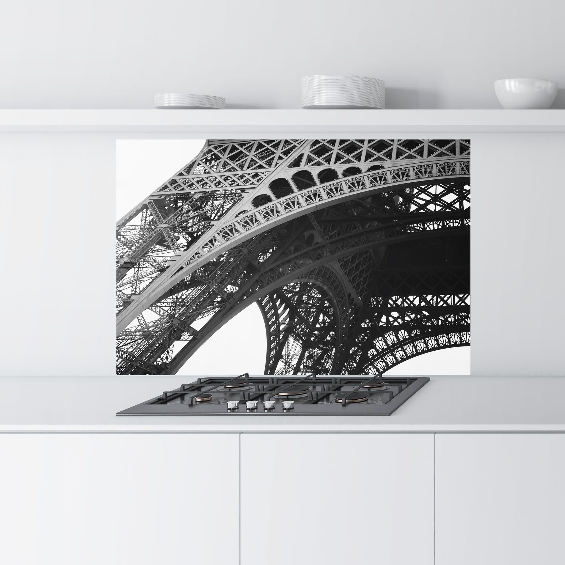 Grey Eiffel Tower mockup 9