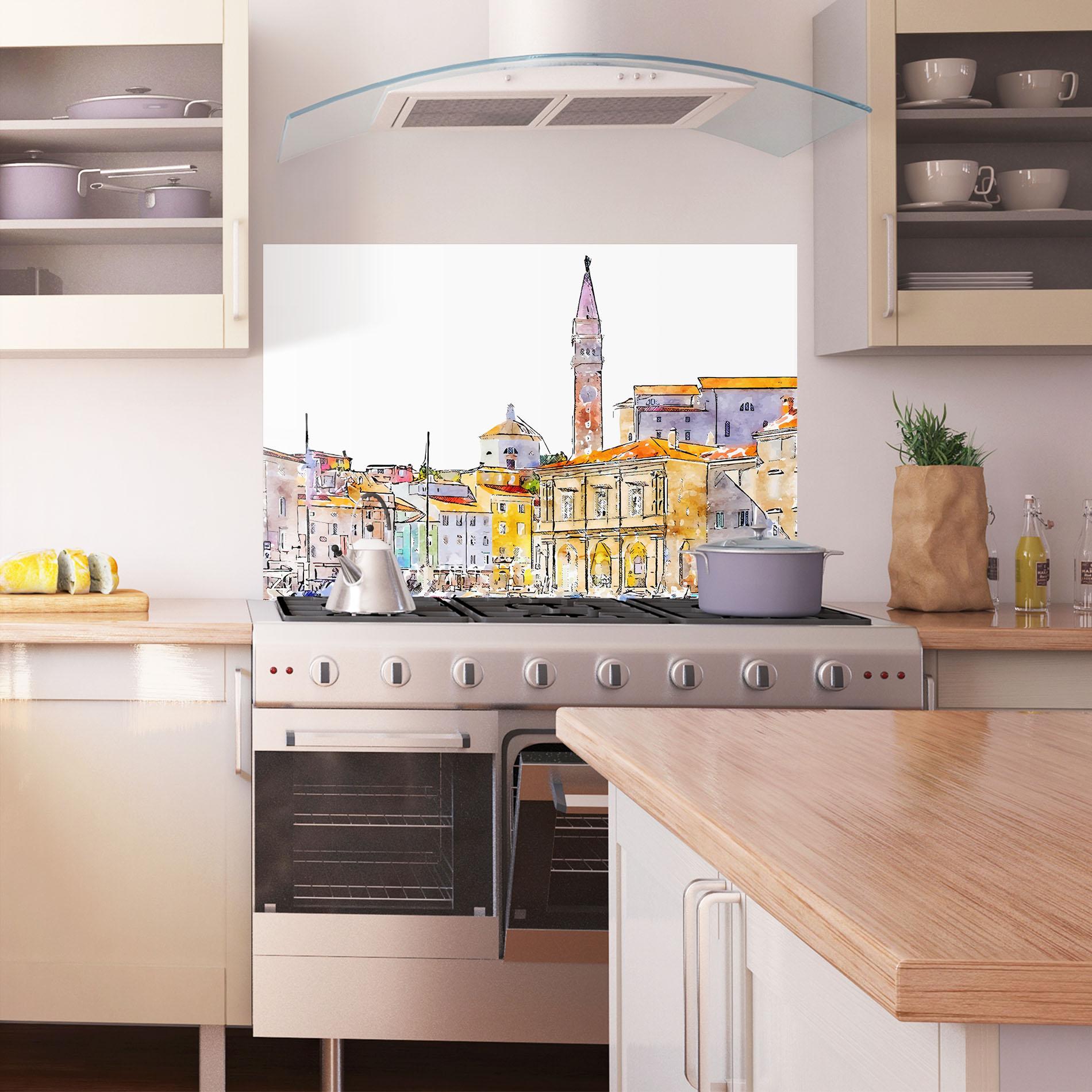 Konyhai üveg hátfal Piran Slovenia mockup 1