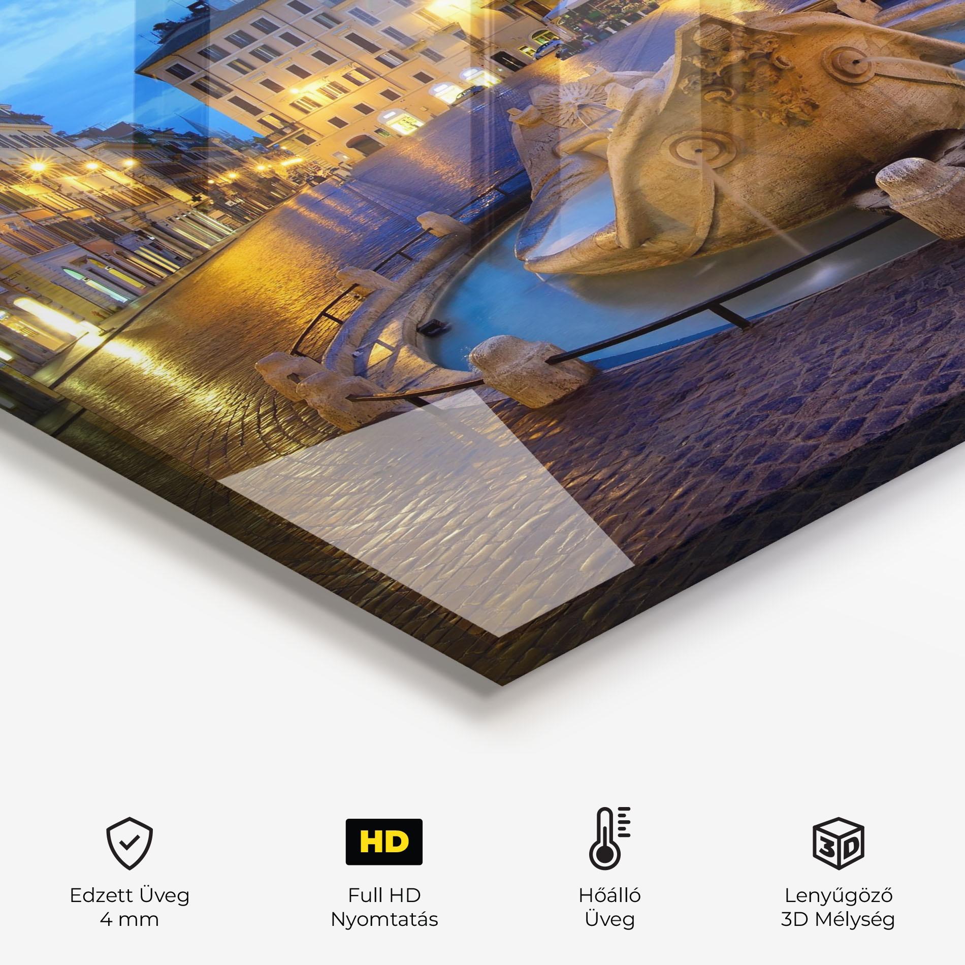 Konyhai üveg hátfal Barcaccia Rome mockup 2