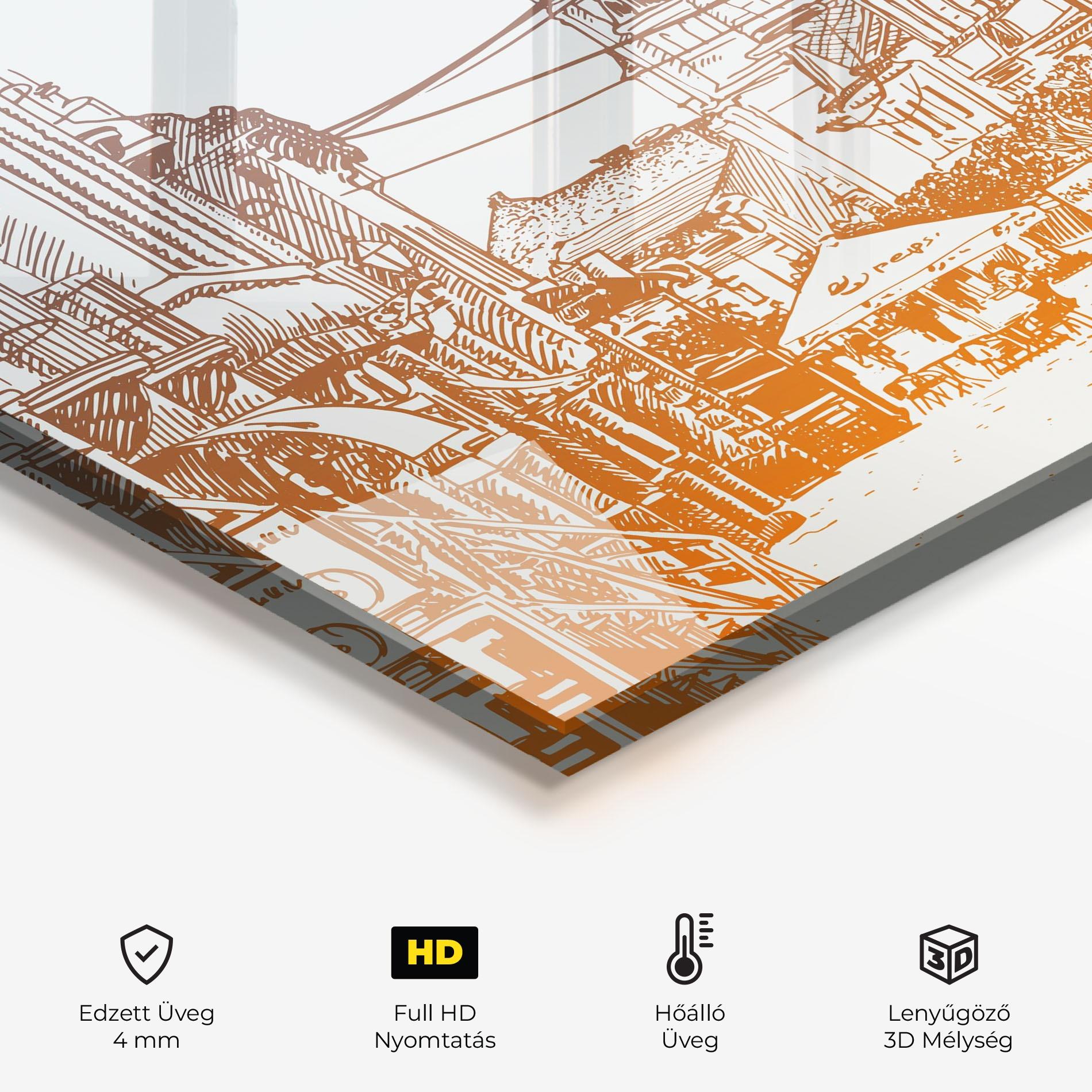 Konyhai üveg hátfal Cityscape Ukraine mockup 2